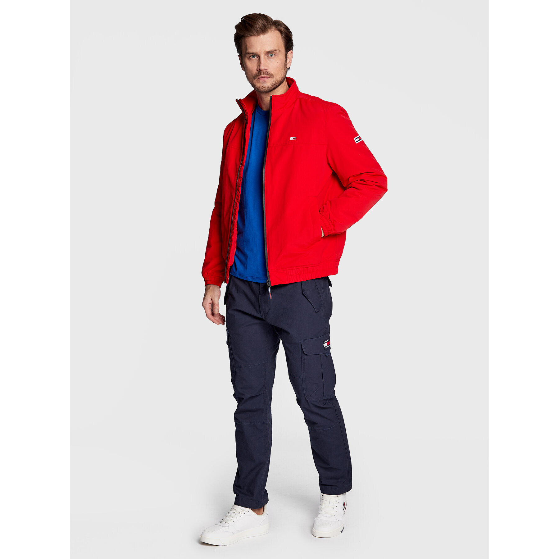 Tommy Jeans Преходно яке DM0DM14454 Червен Regular Fit - Pepit.bg
