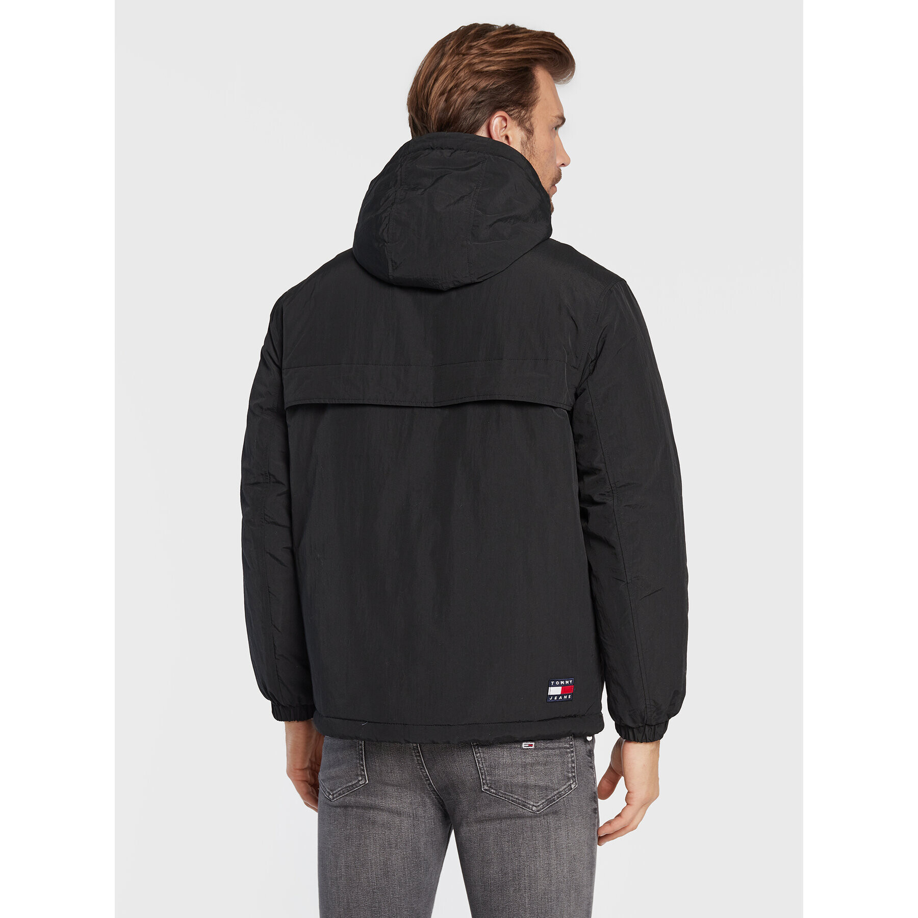Tommy Jeans Преходно яке Padded Solid Chicago DM0DM14448 Черен Regular Fit - Pepit.bg