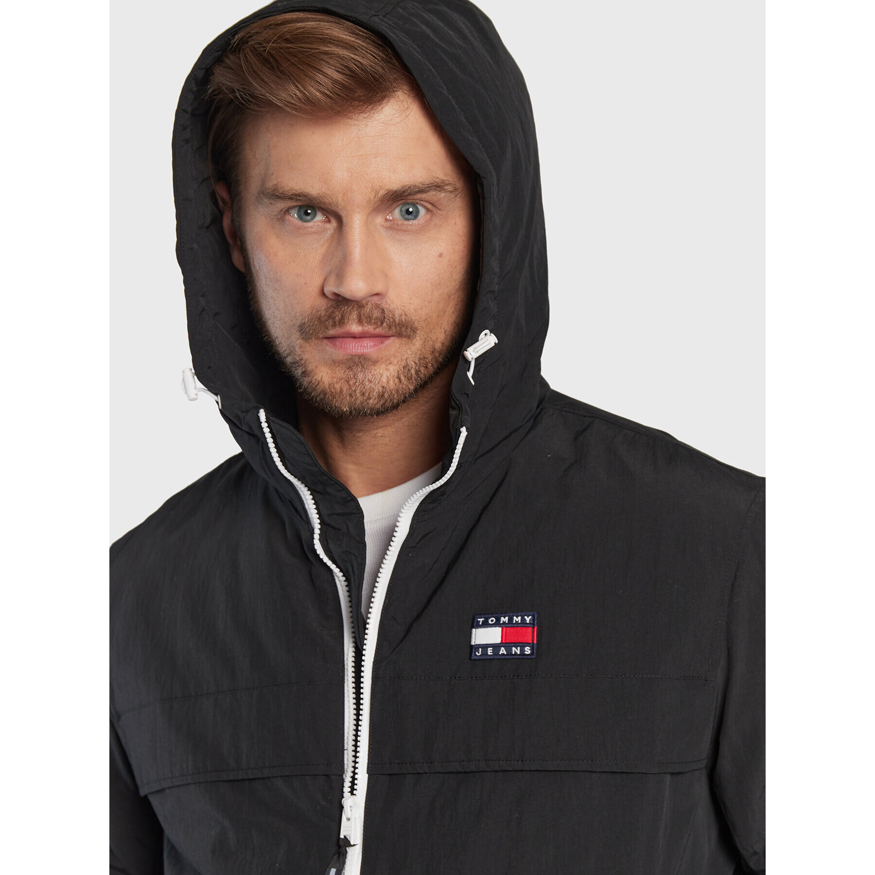 Tommy Jeans Преходно яке Padded Solid Chicago DM0DM14448 Черен Regular Fit - Pepit.bg