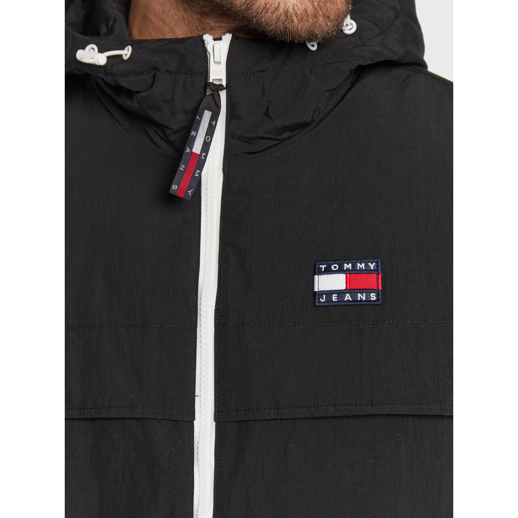 Tommy Jeans Преходно яке Padded Solid Chicago DM0DM14448 Черен Regular Fit - Pepit.bg