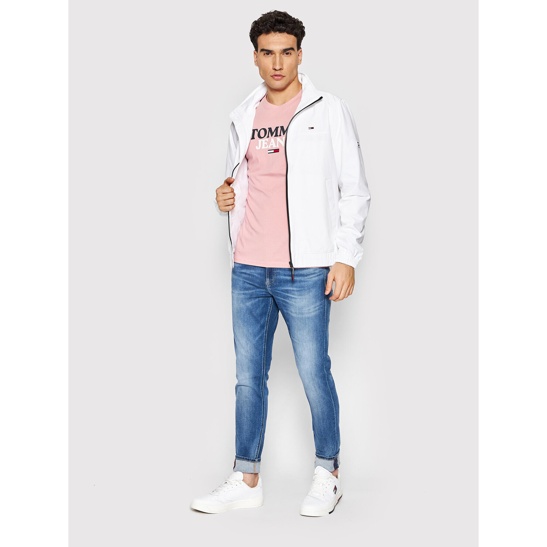 Tommy Jeans Преходно яке Tjm Seasonal DM0DM12303 Бял Regular Fit - Pepit.bg