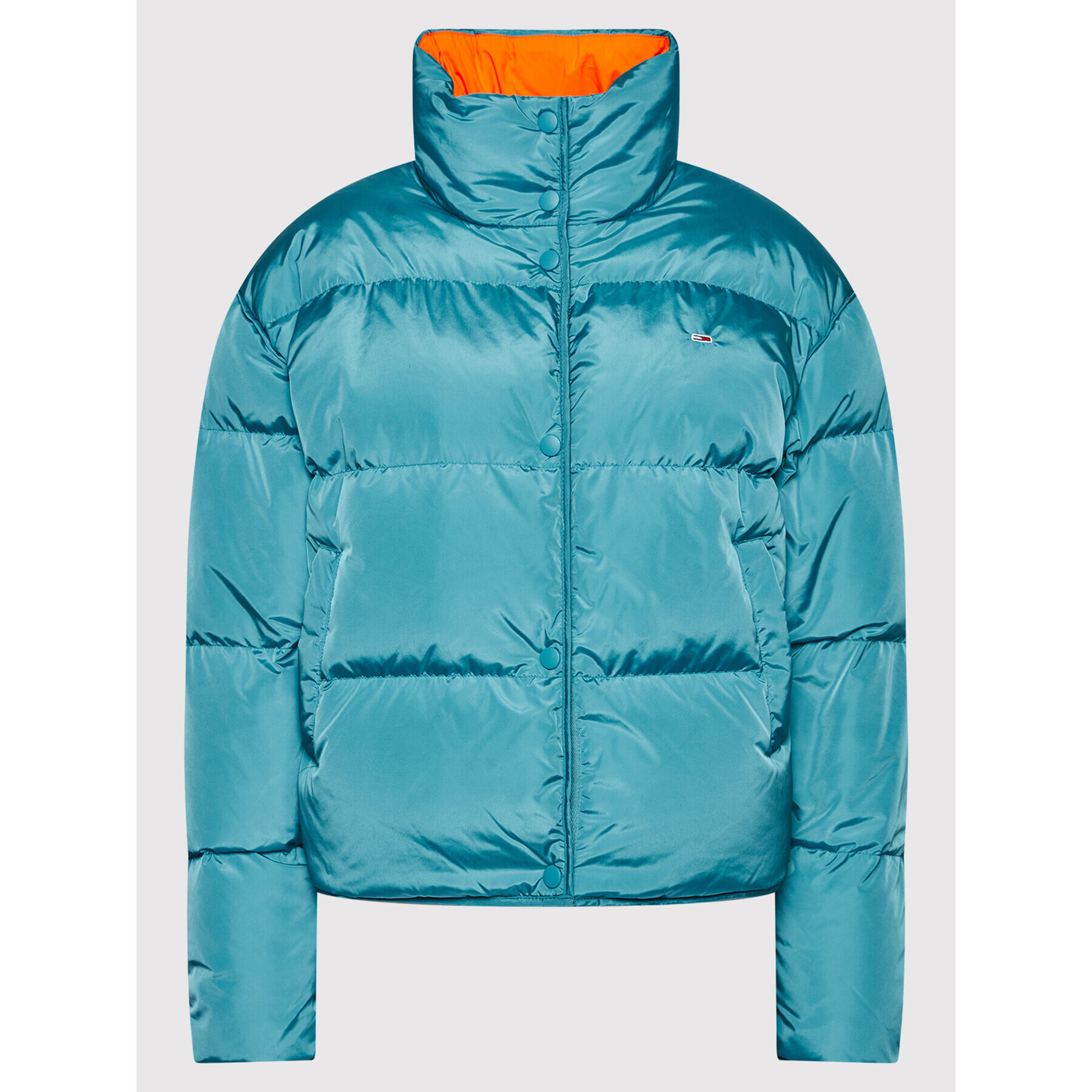 Tommy Jeans Пухено яке Color Pop DW0DW11089 Син Regular Fit - Pepit.bg