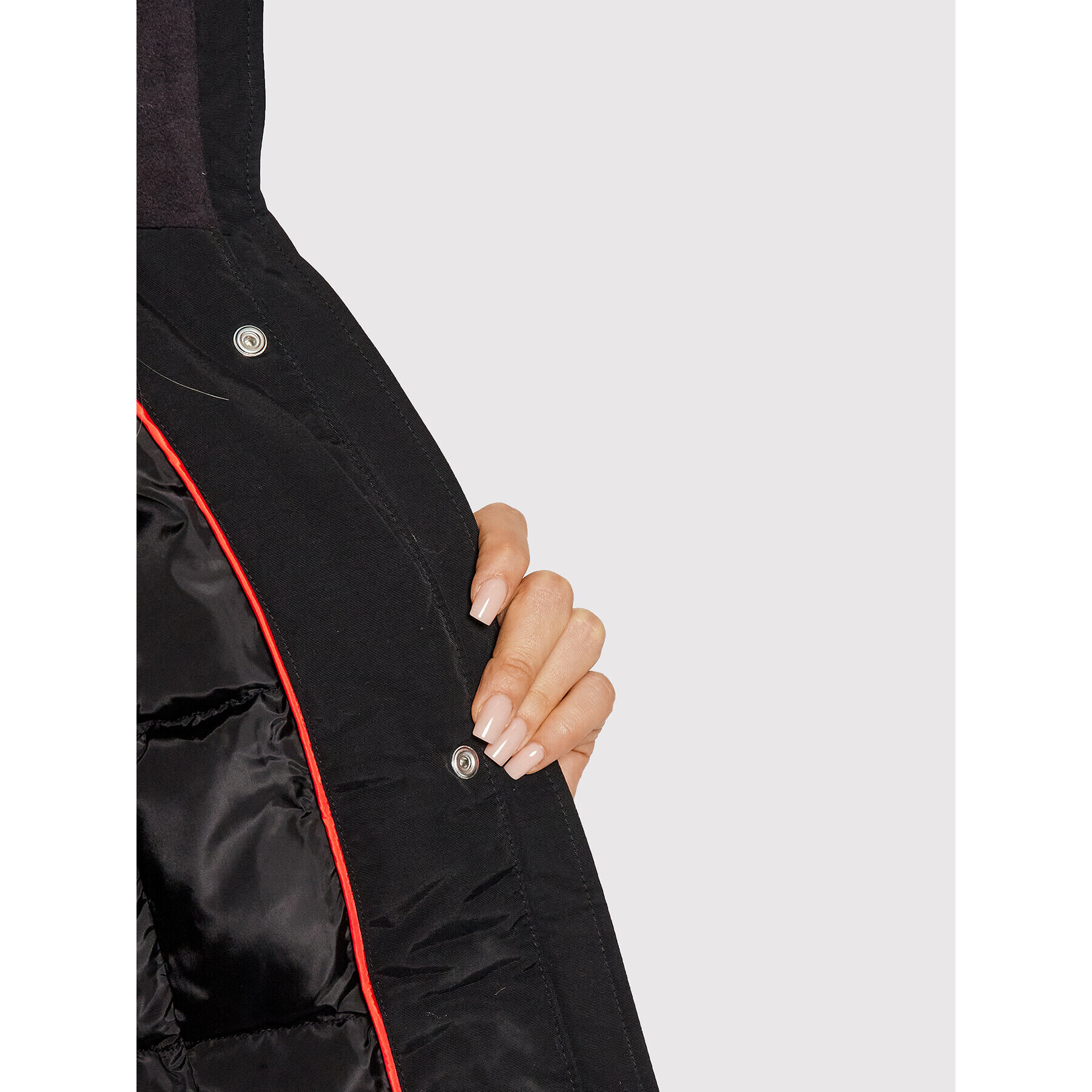 Tommy Jeans Пухено яке Tjw Technical DW0DW11096 Черен Slim Fit - Pepit.bg