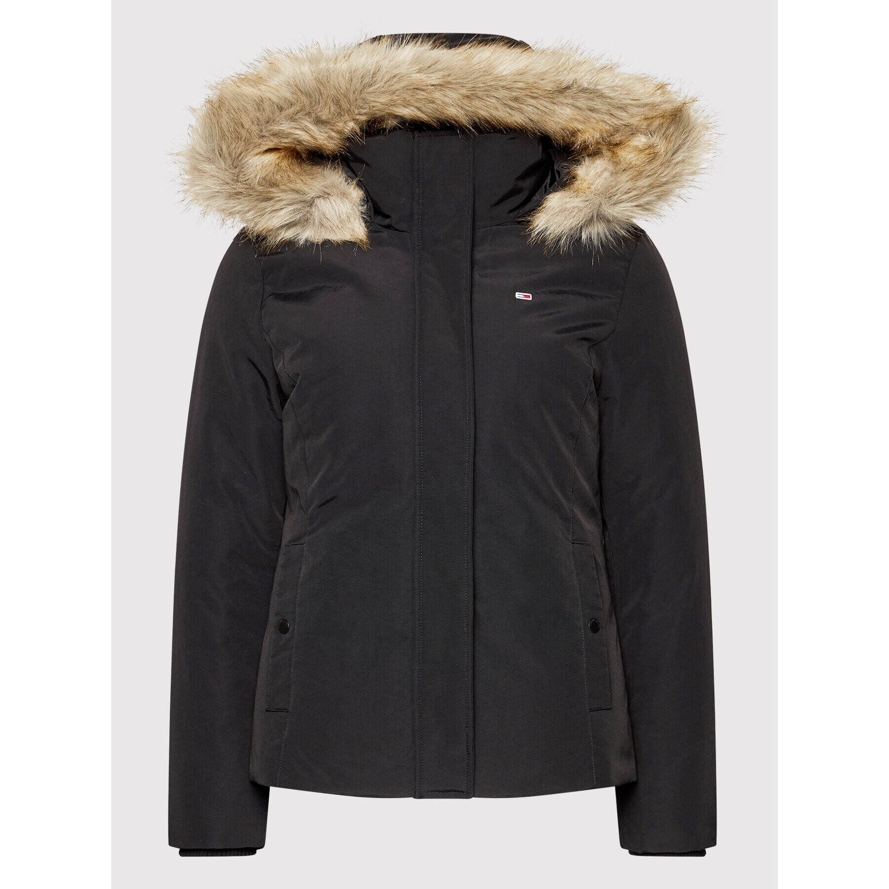 Tommy Jeans Пухено яке Tjw Technical DW0DW11096 Черен Slim Fit - Pepit.bg