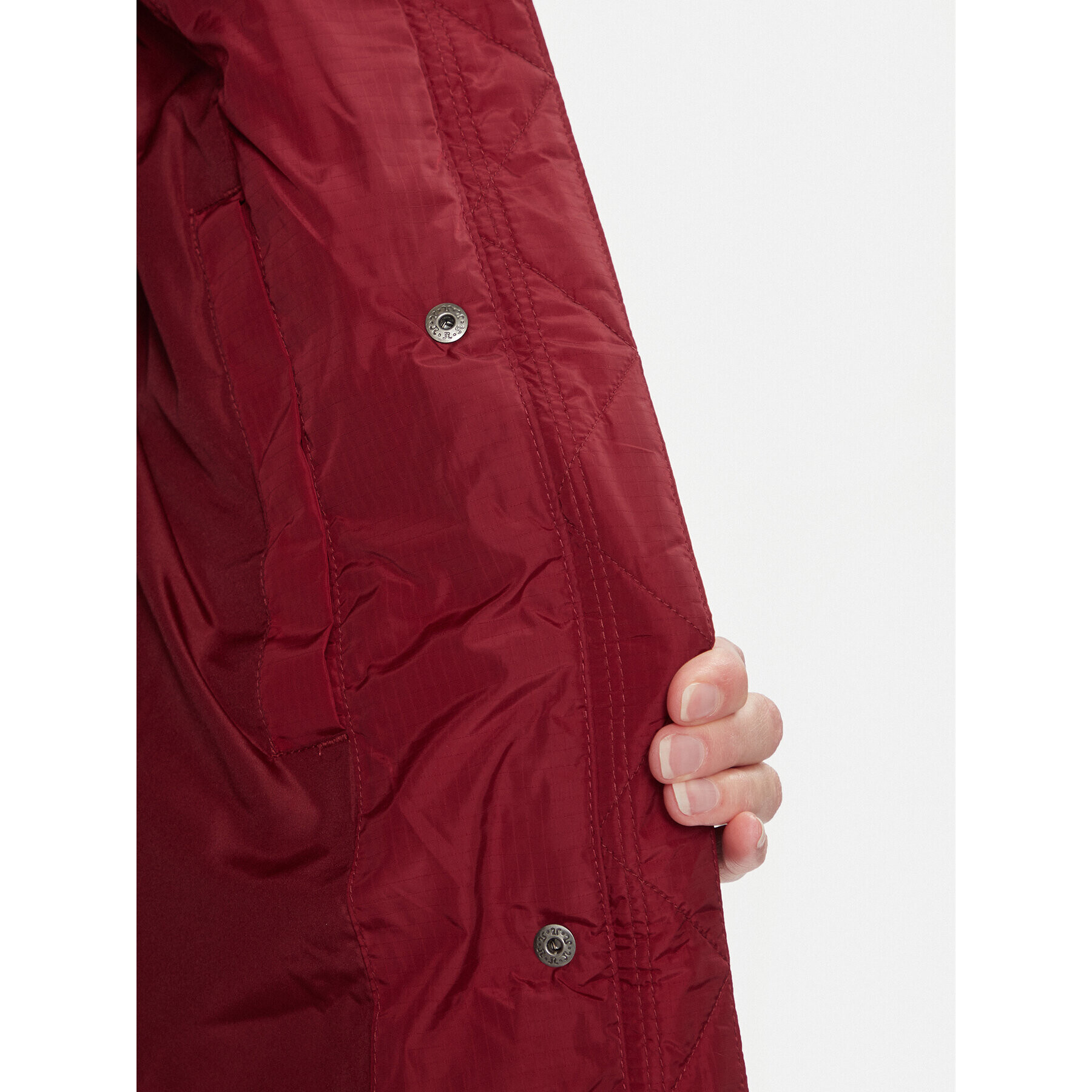 Tommy Jeans Пухено яке Alaska DW0DW14287 Червен Regular Fit - Pepit.bg