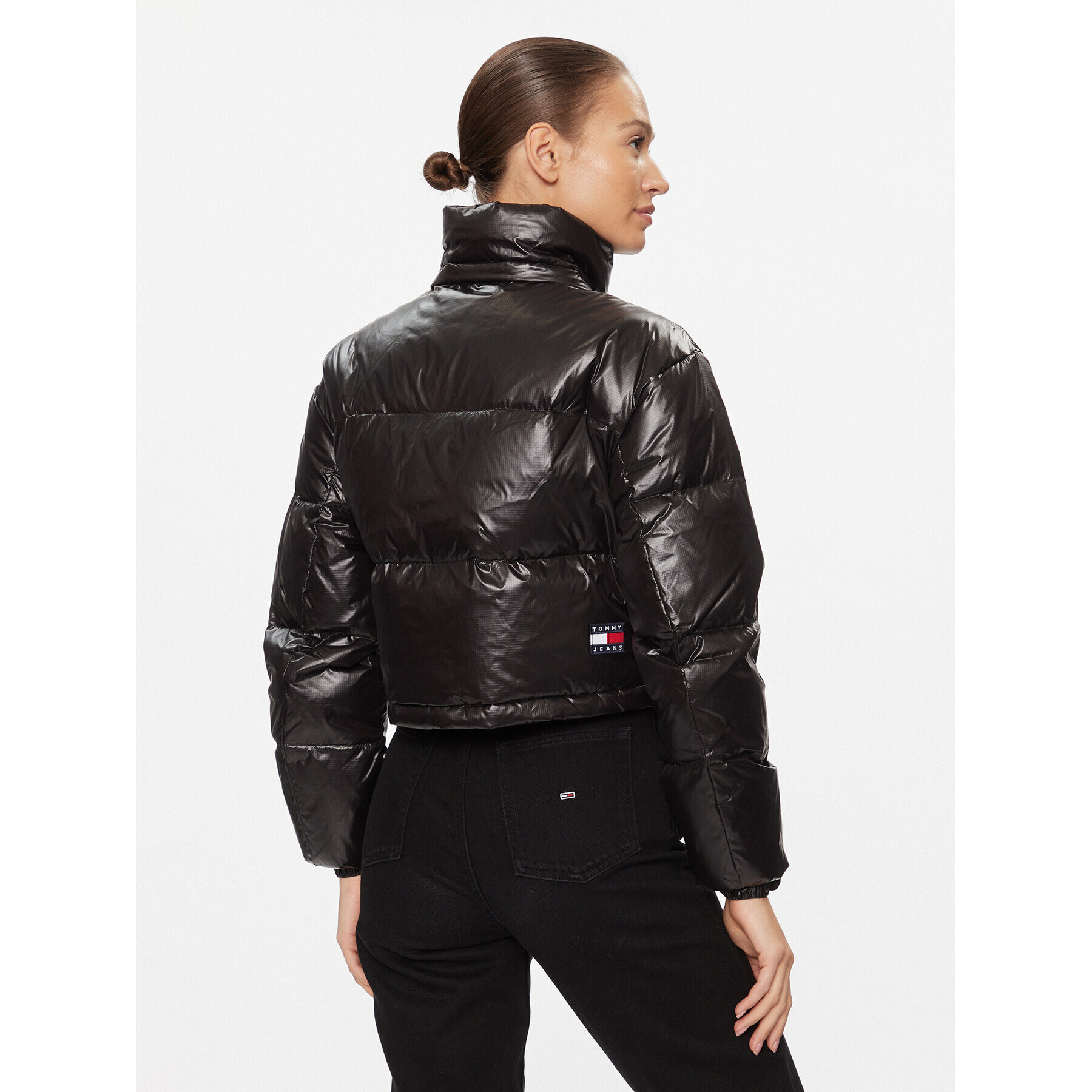 Tommy Jeans Пухено яке Alaska DW0DW16572 Черен Regular Fit - Pepit.bg
