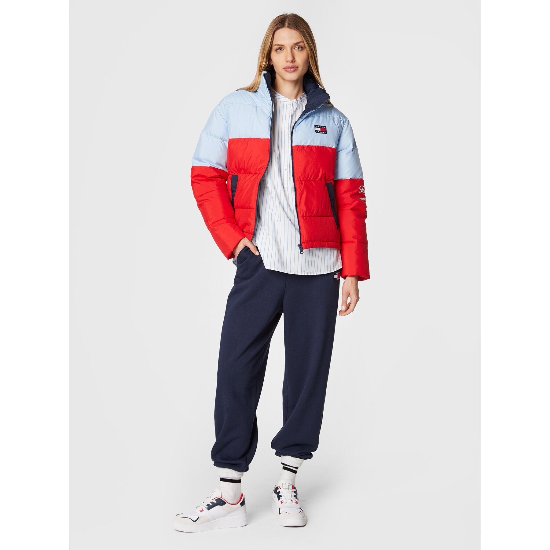 Tommy Jeans Пухено яке Archive DW0DW13753 Цветен Regular Fit - Pepit.bg