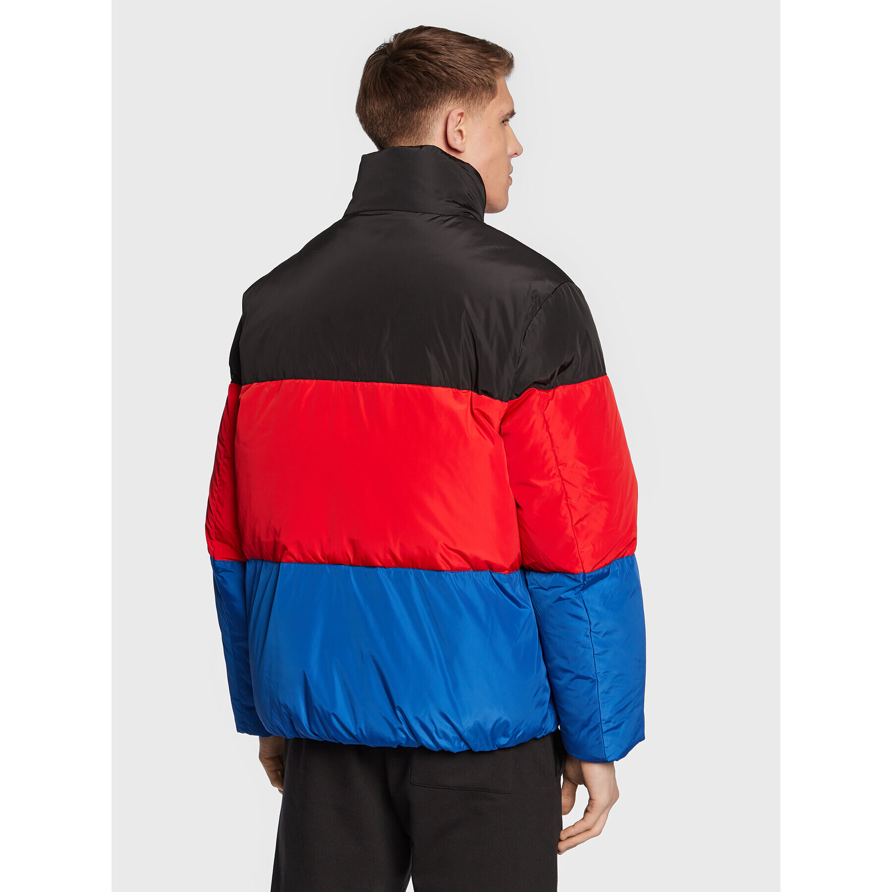 Tommy Jeans Пухено яке Bold Stripe DM0DM15628 Цветен Regular Fit - Pepit.bg