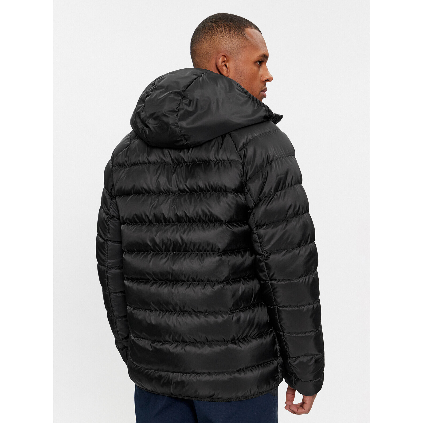 Tommy Jeans Пухено яке DM0DM17882 Черен Regular Fit - Pepit.bg