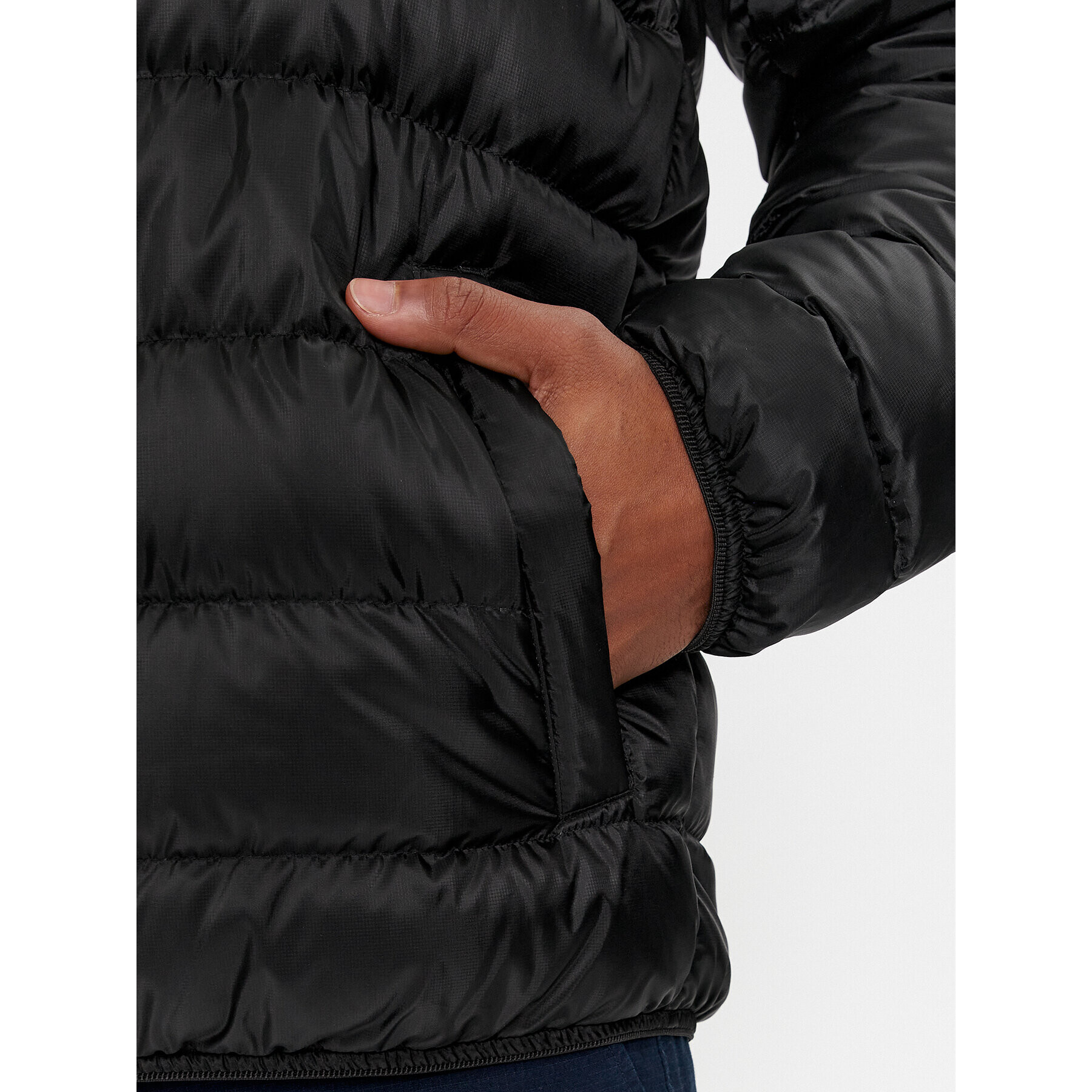 Tommy Jeans Пухено яке DM0DM17882 Черен Regular Fit - Pepit.bg