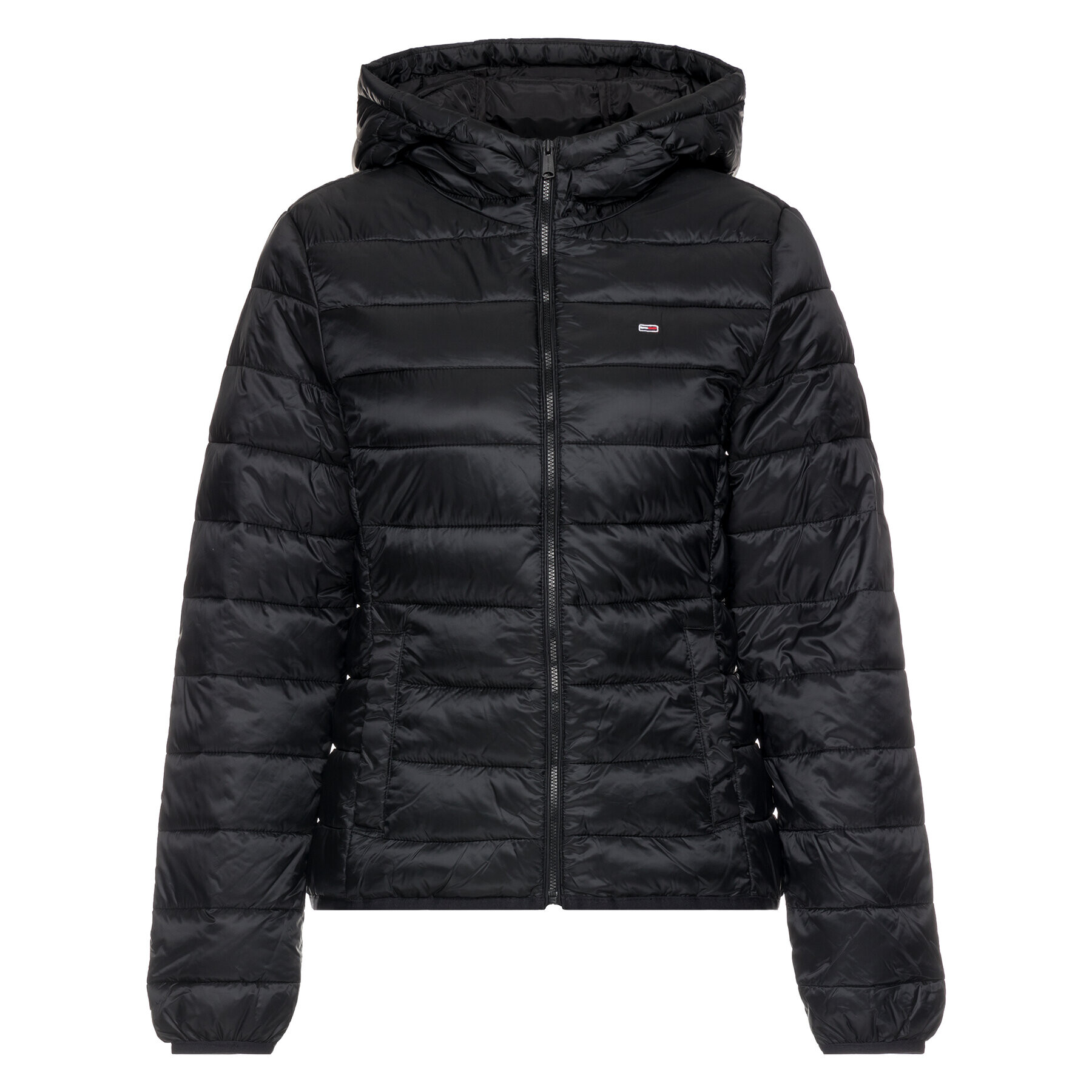 Tommy Jeans Пухено яке Quilted Zip DW0DW06748 Черен Regular Fit - Pepit.bg