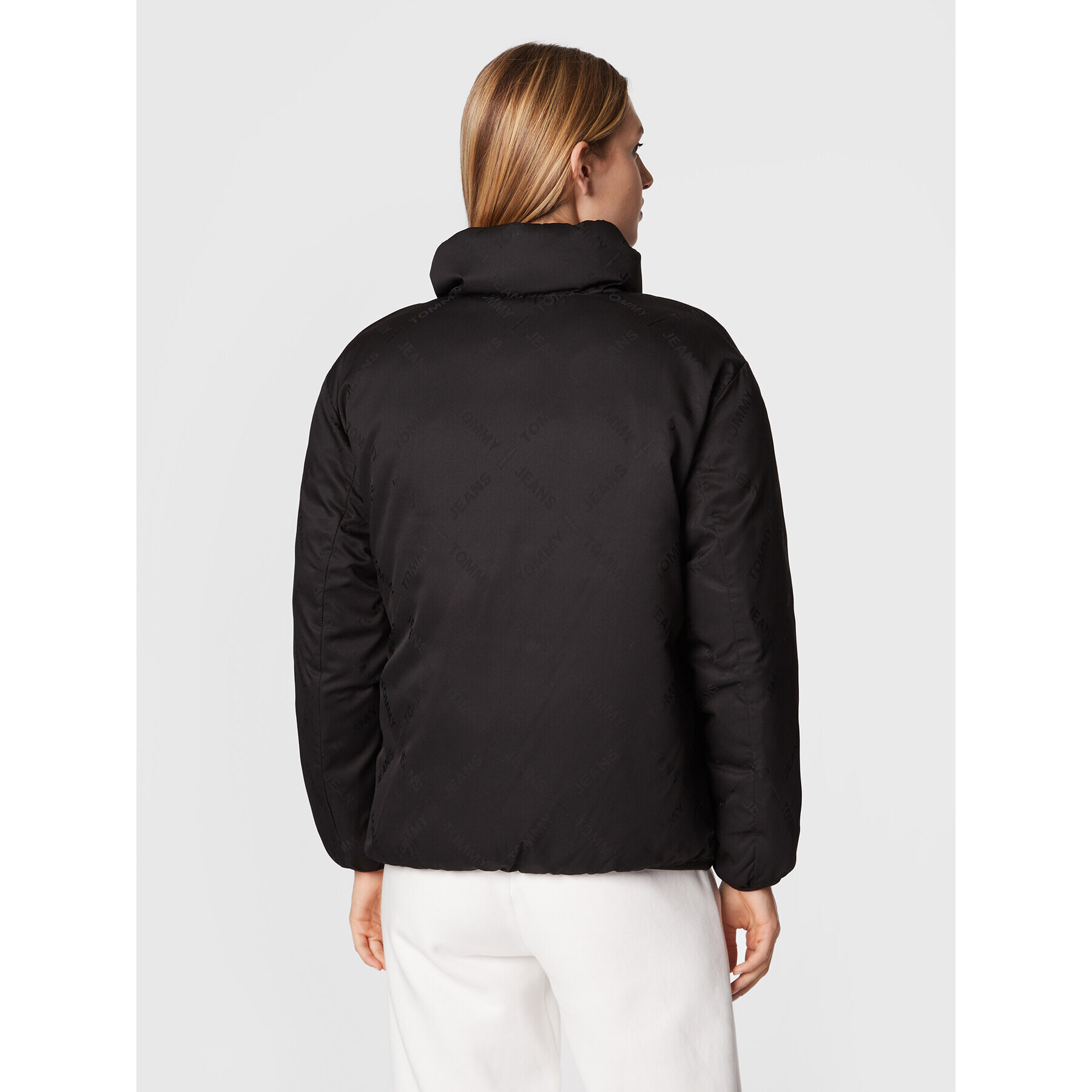 Tommy Jeans Пухено яке Reverse DW0DW13751 Черен Regular Fit - Pepit.bg