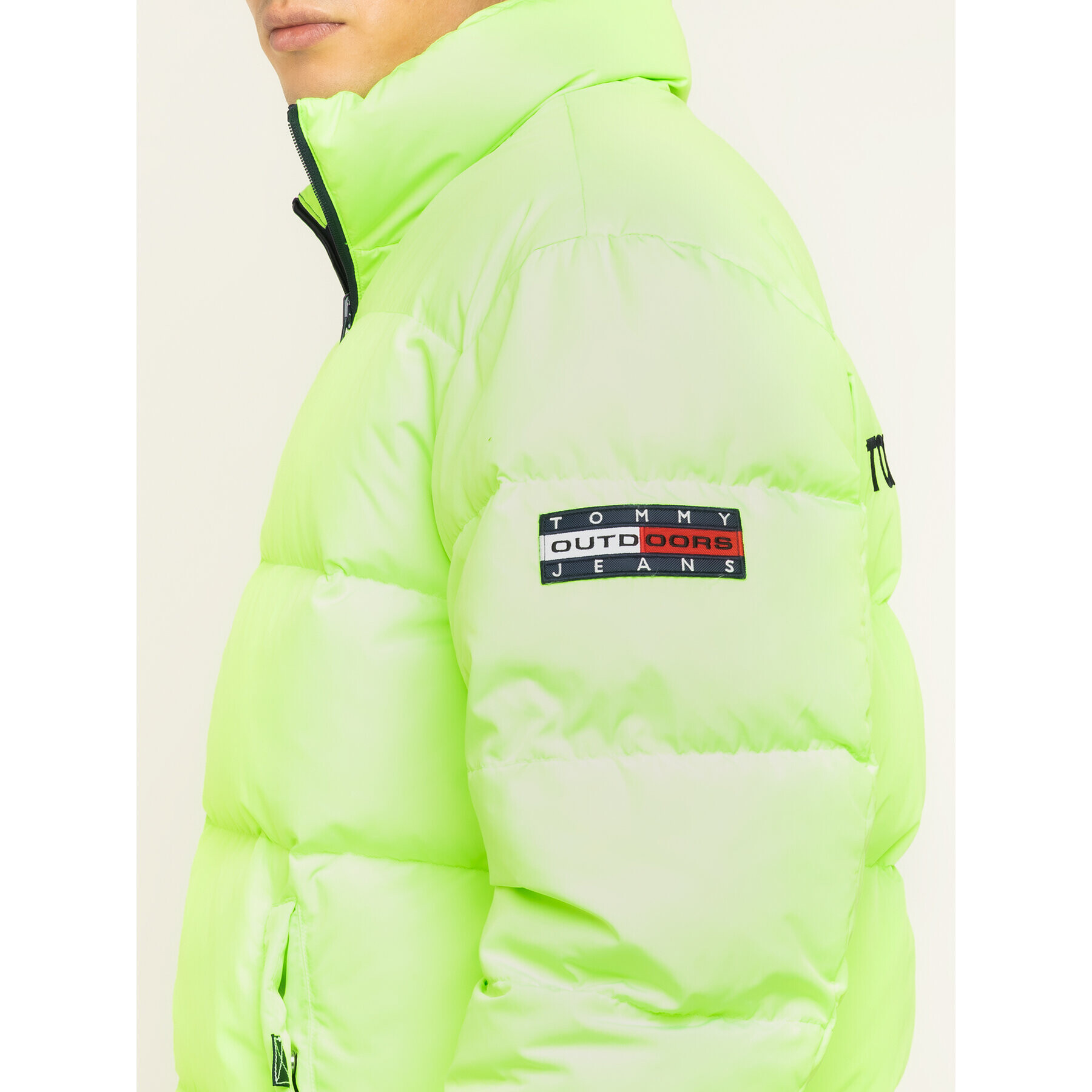 Tommy Jeans Пухено яке Reversible DM0DM07373 Жълт Regular Fit - Pepit.bg
