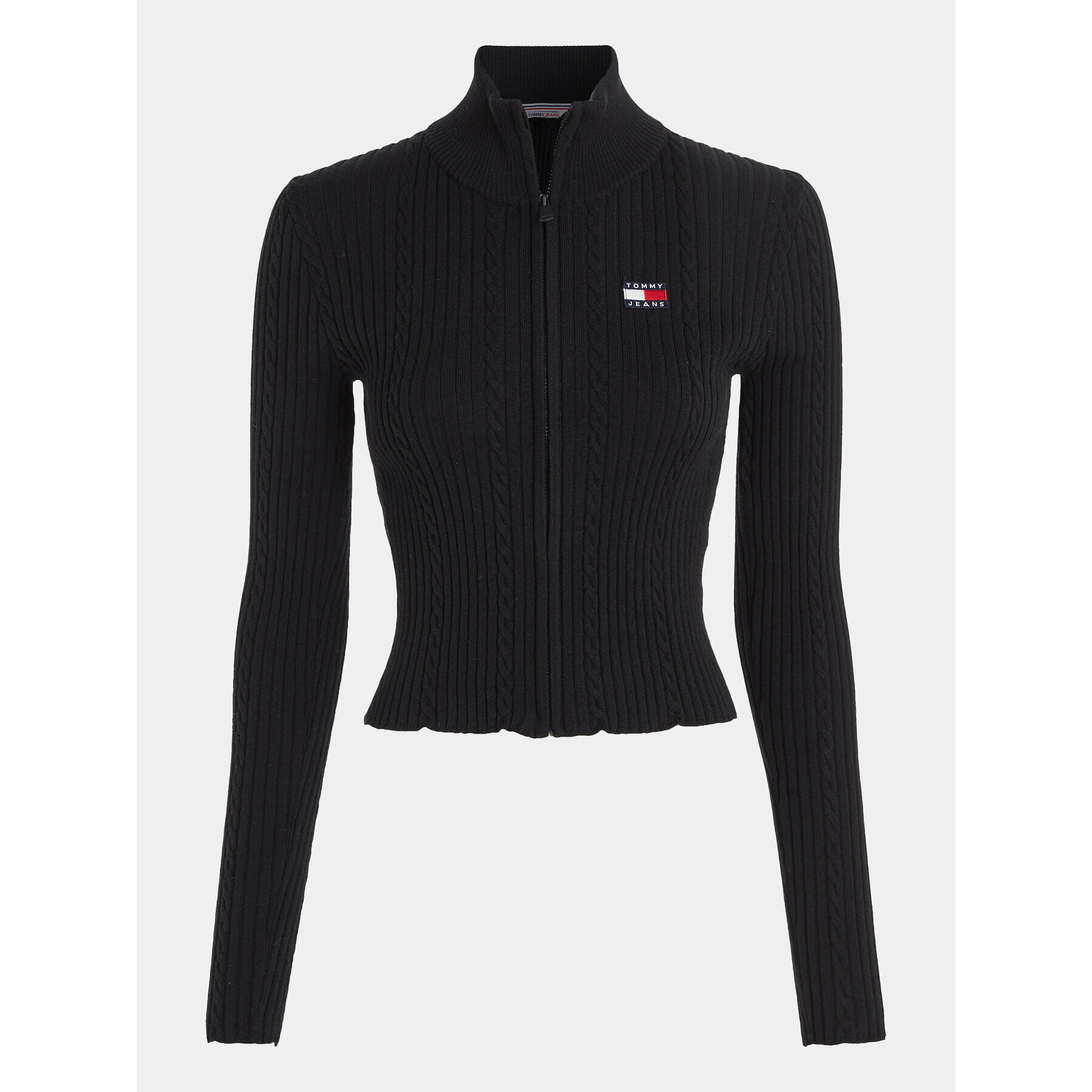 Tommy Jeans Пуловер BadgeDW0DW16532 Черен Slim Fit - Pepit.bg