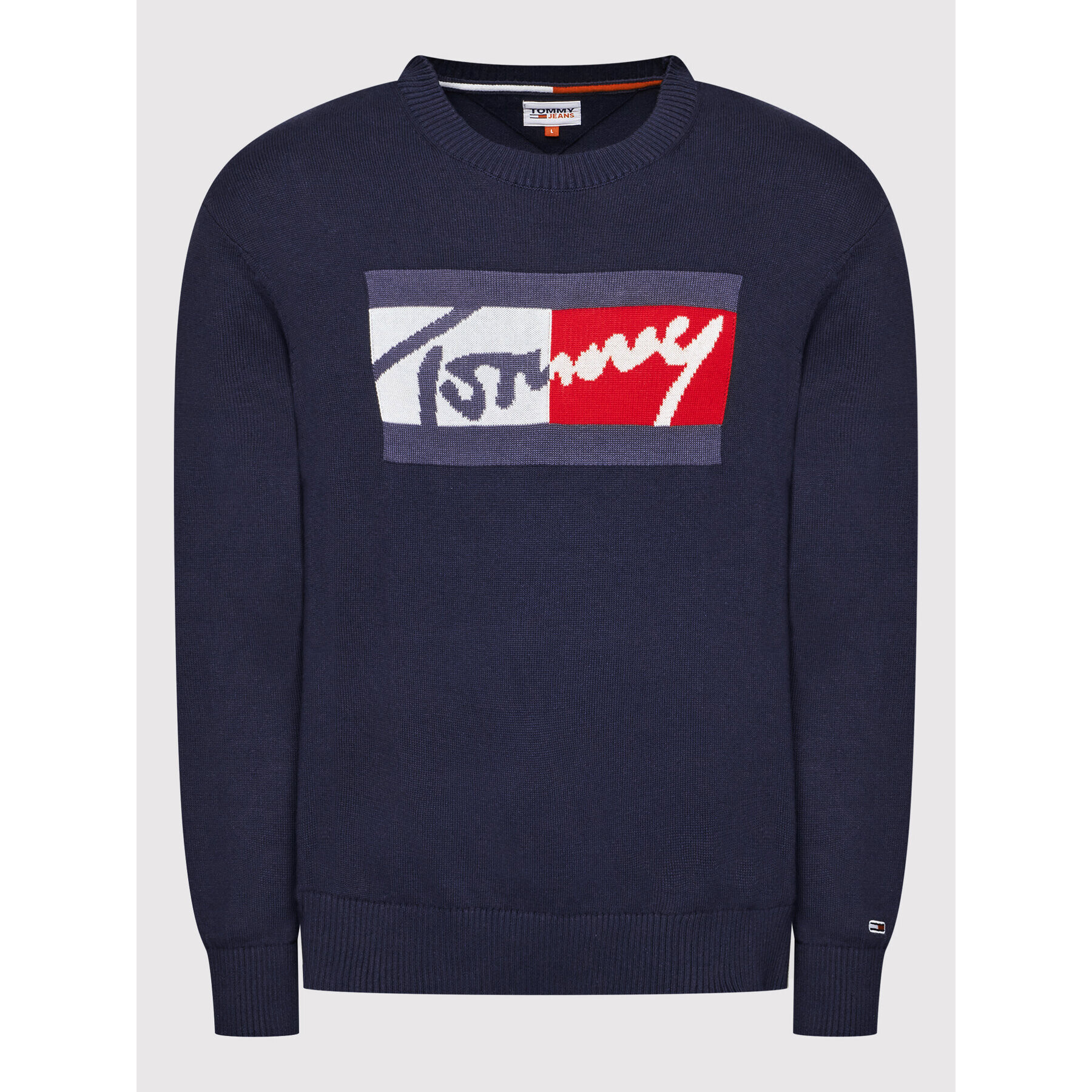 Tommy Jeans Пуловер Branded DM0DM11365 Син Relaxed Fit - Pepit.bg