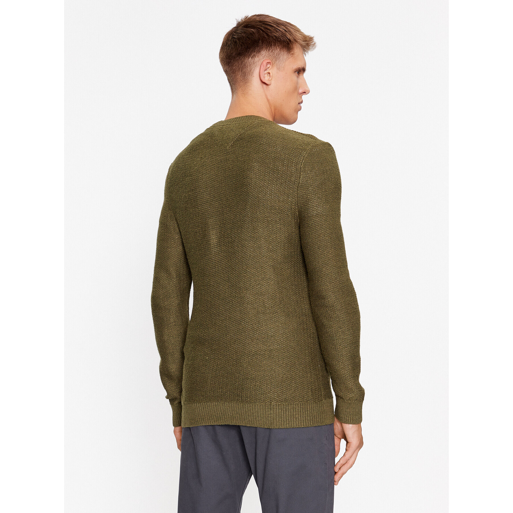 Tommy Jeans Пуловер DM0DM15060 Зелен Regular Fit - Pepit.bg