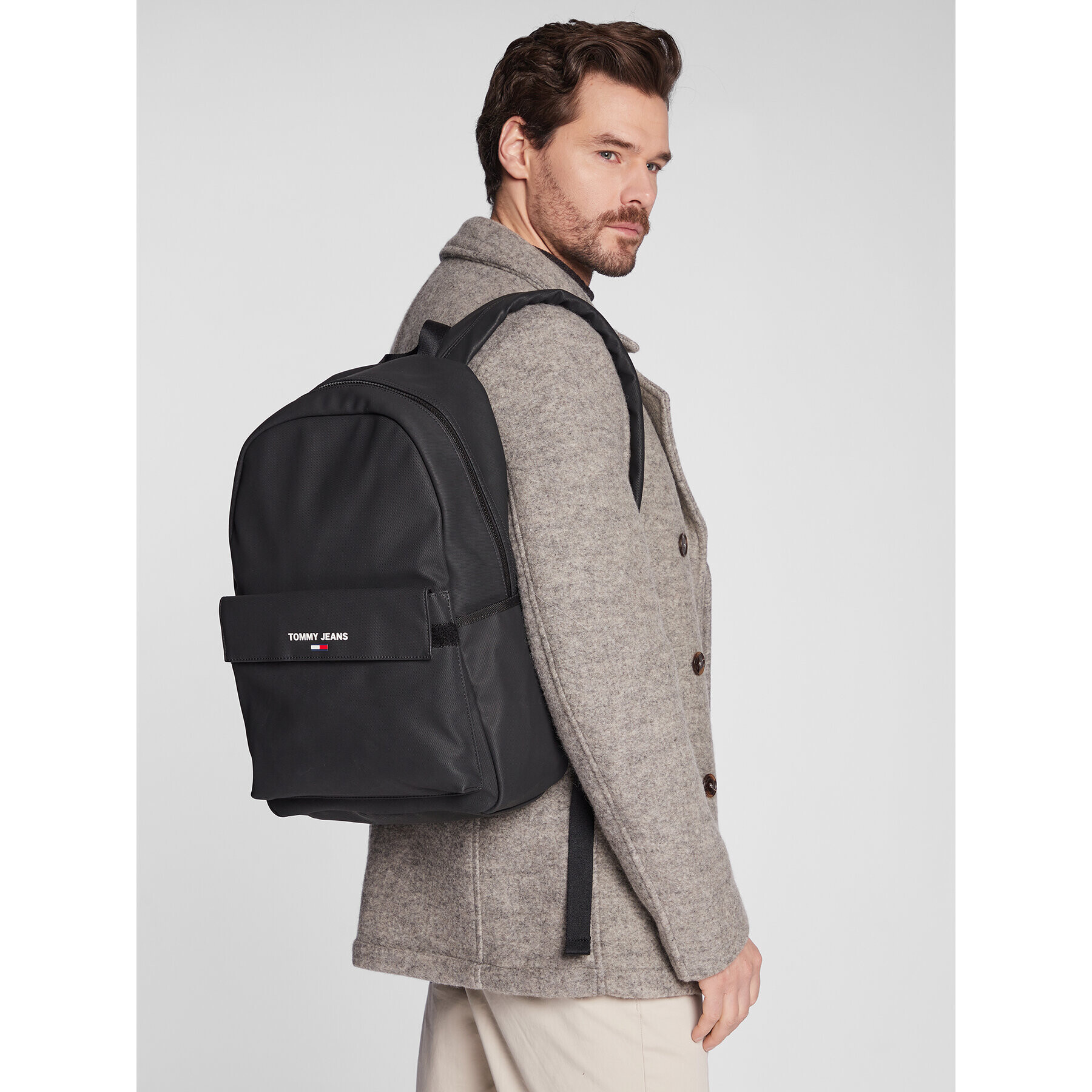 Tommy Jeans Раница Ess Twist Backpack AM0AM09713 Черен - Pepit.bg