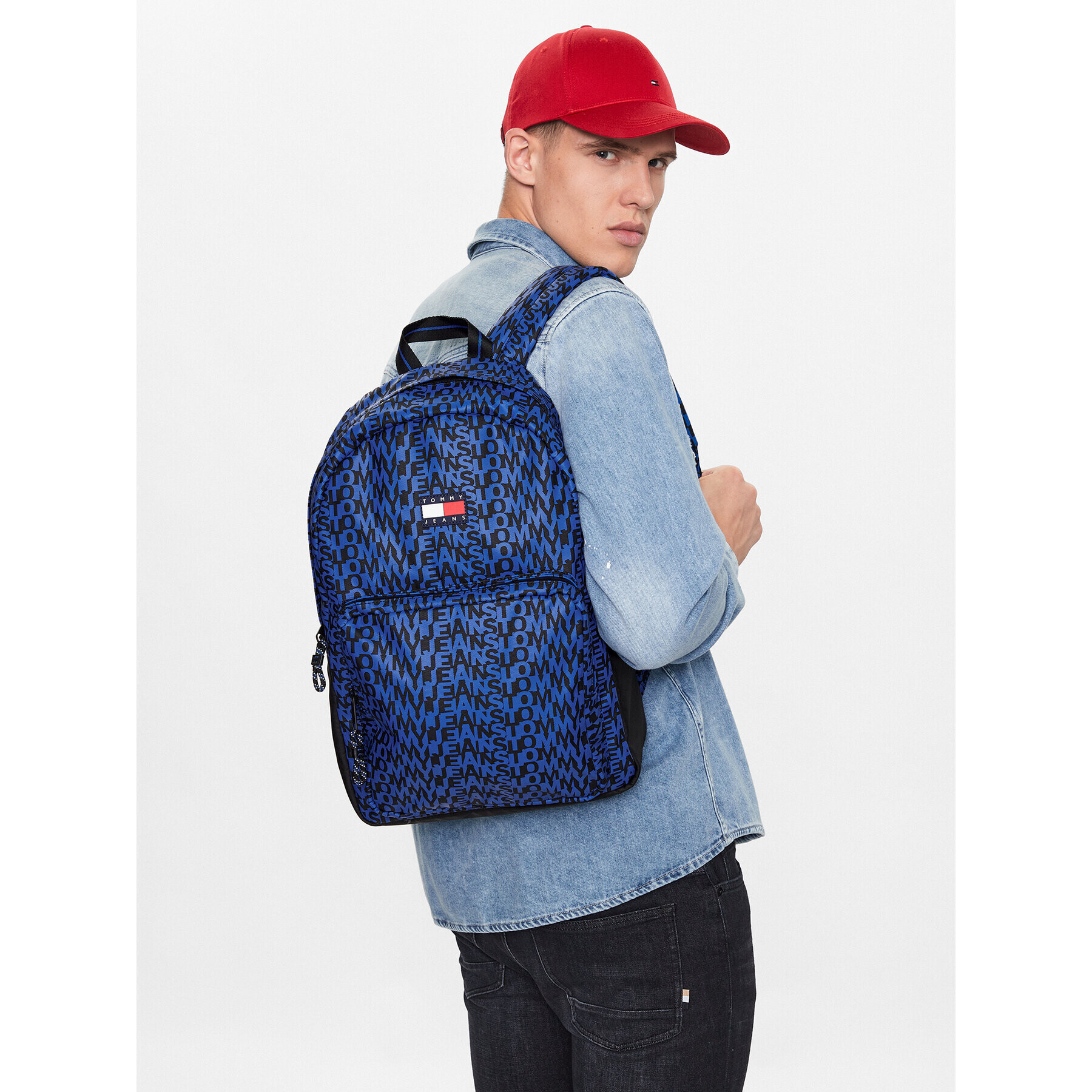 Tommy Jeans Раница Tjm Function Logomania Backpack AM0AM10807 Син - Pepit.bg