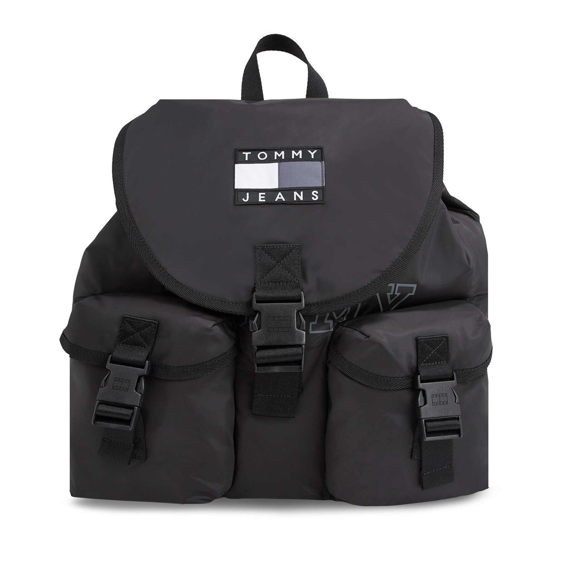 Tommy Jeans Раница Tjm Heritage Flap Backpack AM0AM11656 Черен - Pepit.bg