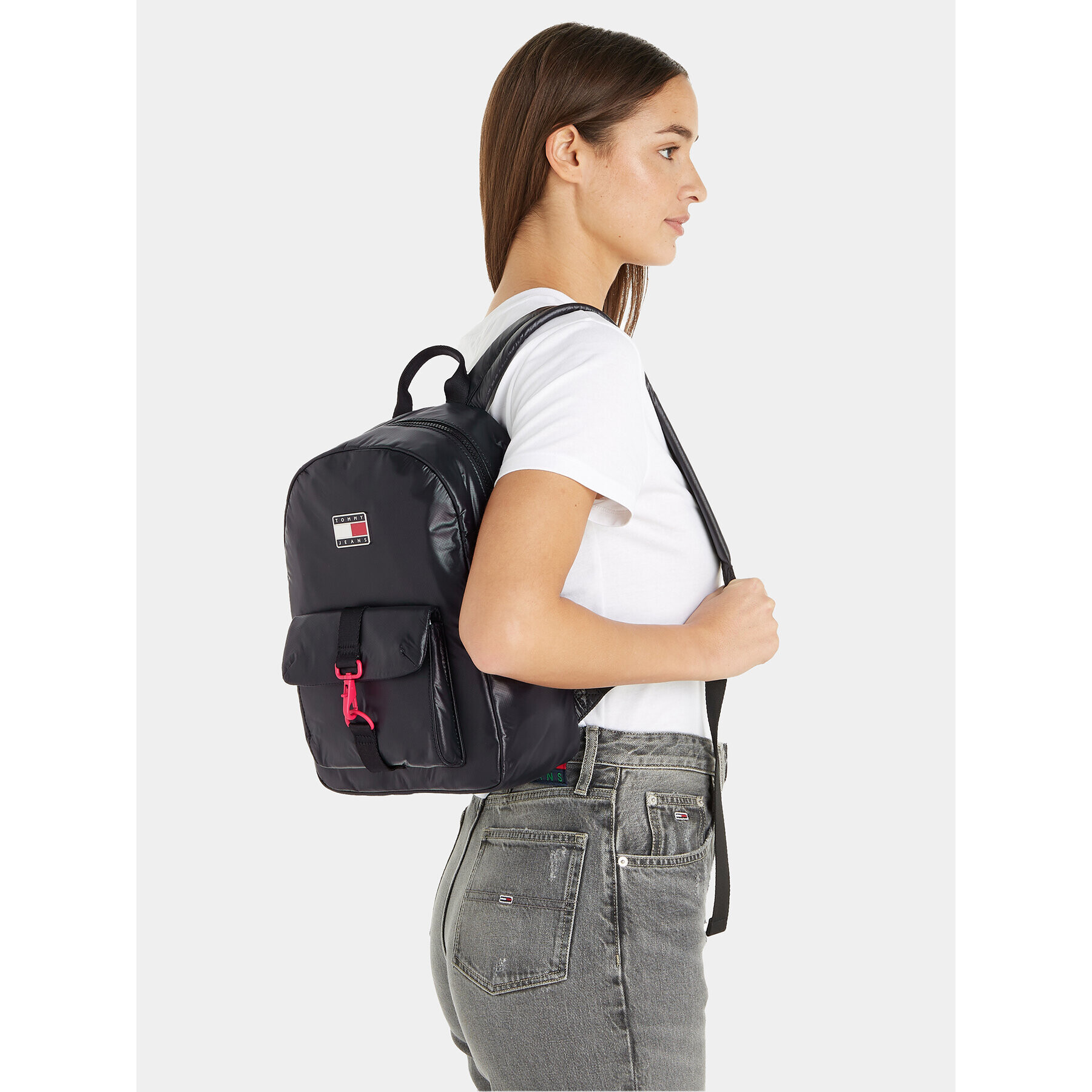 Tommy Jeans Раница Tjw Black Ink Backpack AW0AW15395 Черен - Pepit.bg