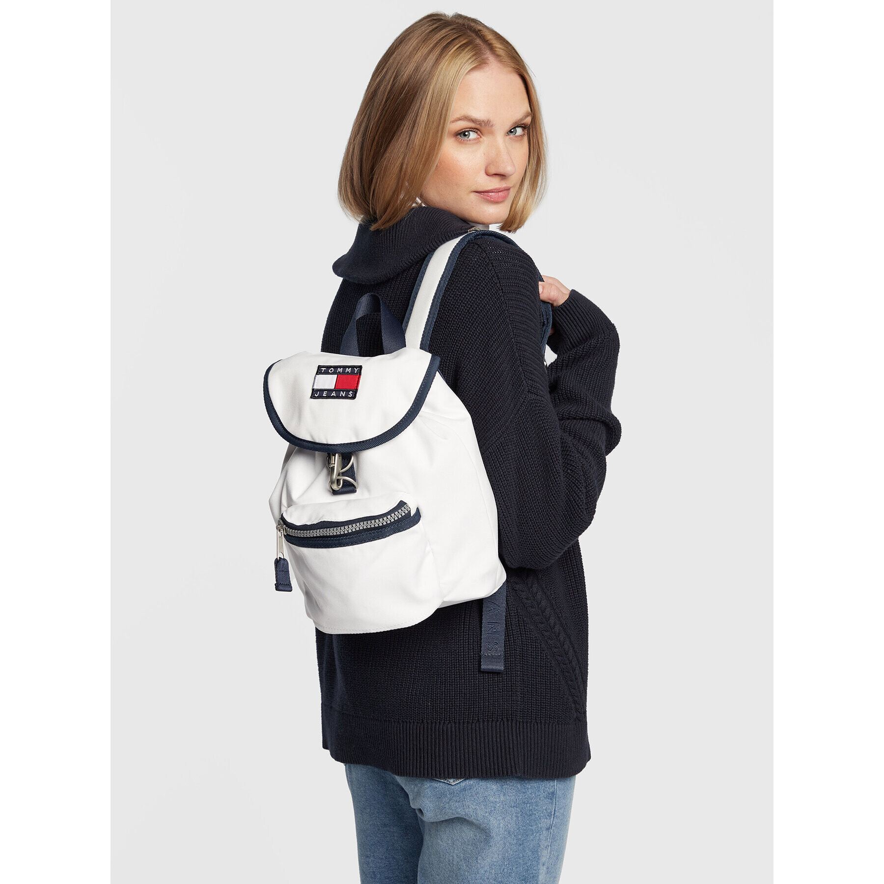 Tommy Jeans Раница Tjw Heritage Backpack Print AW0AW12410 Бял - Pepit.bg