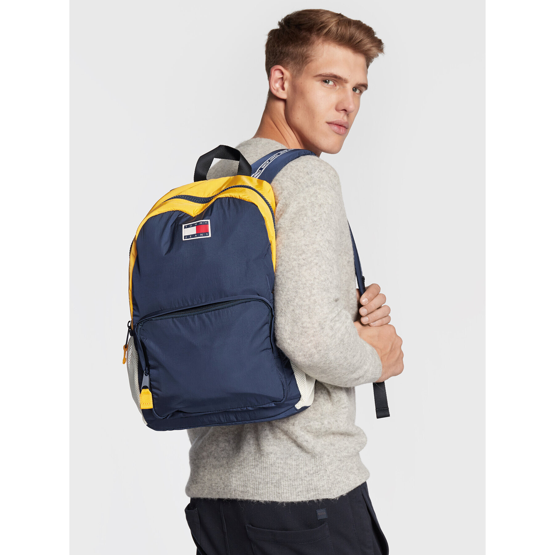 Tommy Jeans Раница Travel Backpack AM0AM08565 Тъмносин - Pepit.bg