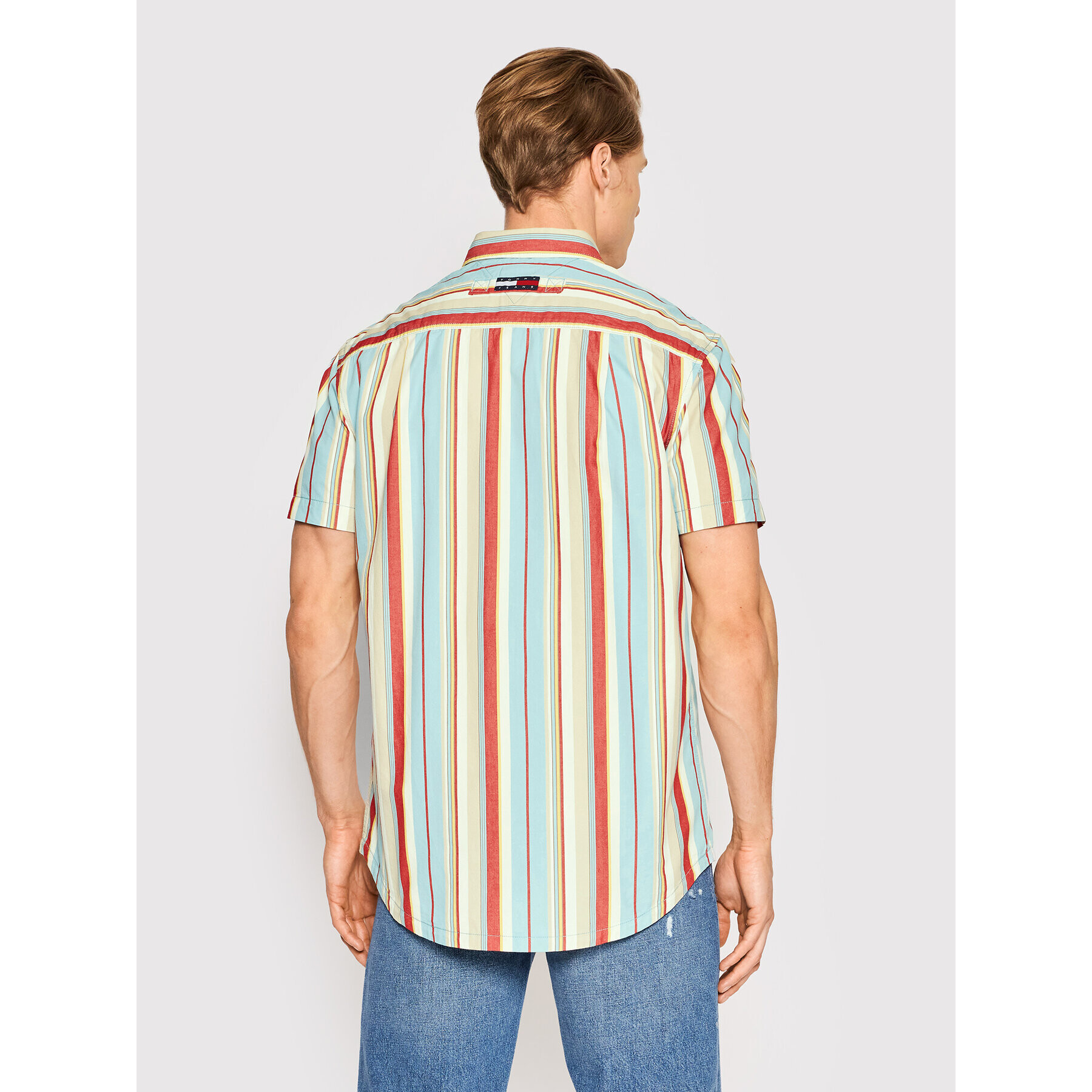 Tommy Jeans Риза Archive Washed Stripe DM0DM13040 Цветен Classic Fit - Pepit.bg