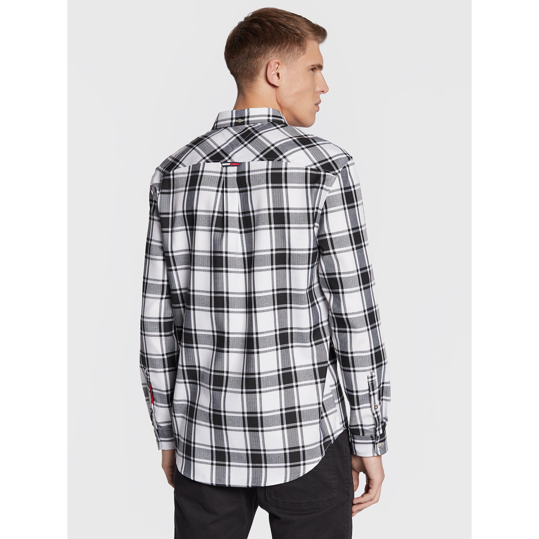 Tommy Jeans Риза Check DM0DM15114 Черен Classic Fit - Pepit.bg