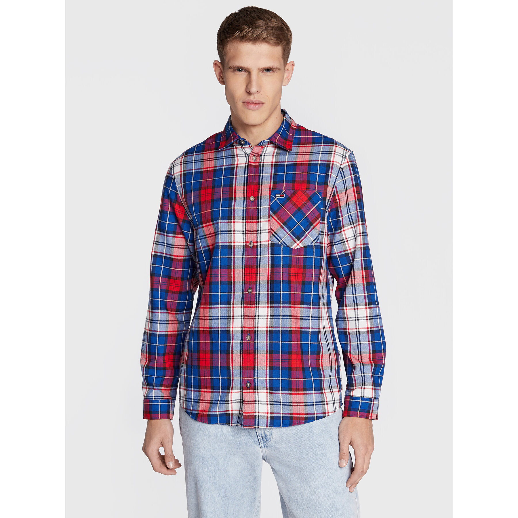 Tommy Jeans Риза Check Flannel DM0DM15114 Цветен Classic Fit - Pepit.bg