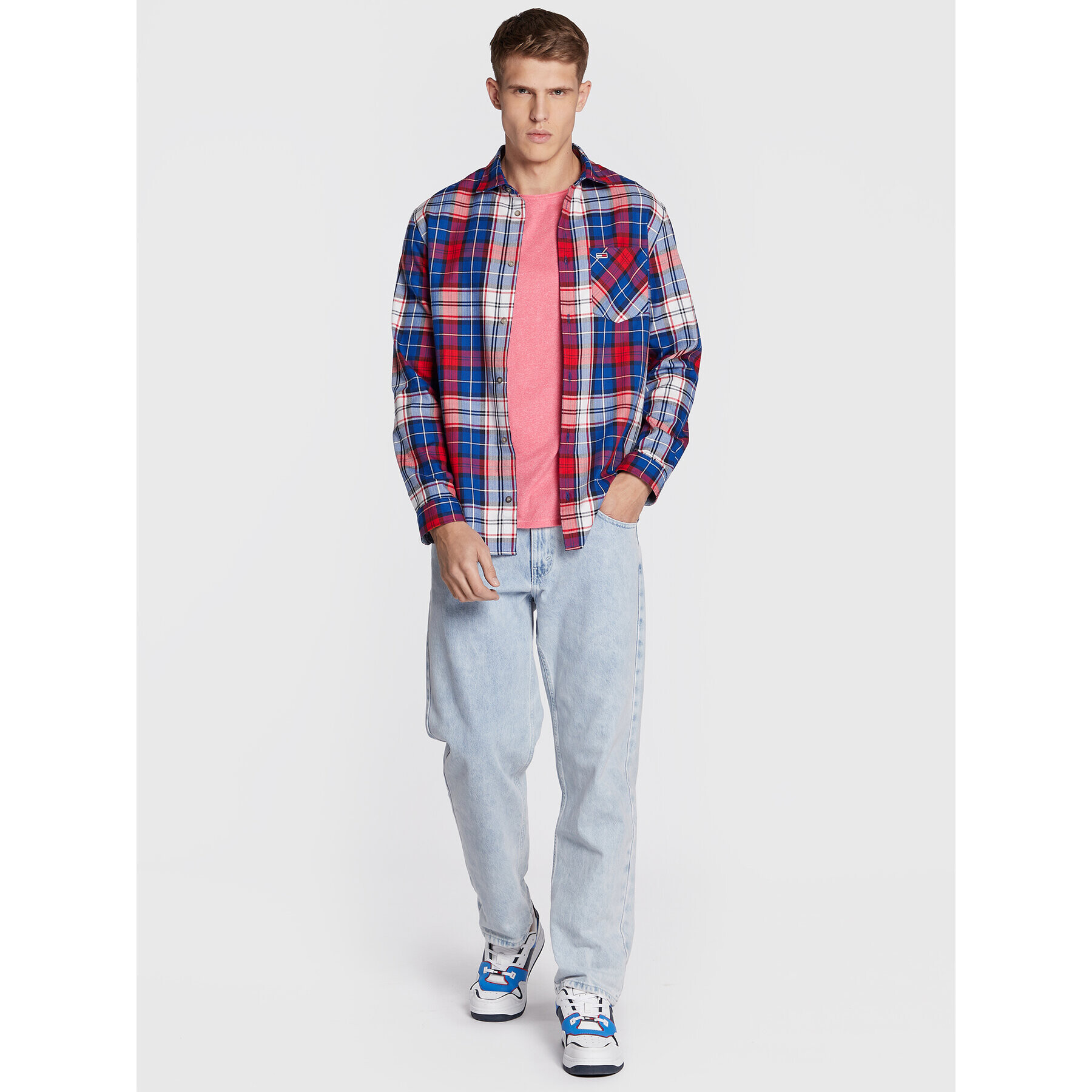 Tommy Jeans Риза Check Flannel DM0DM15114 Цветен Classic Fit - Pepit.bg