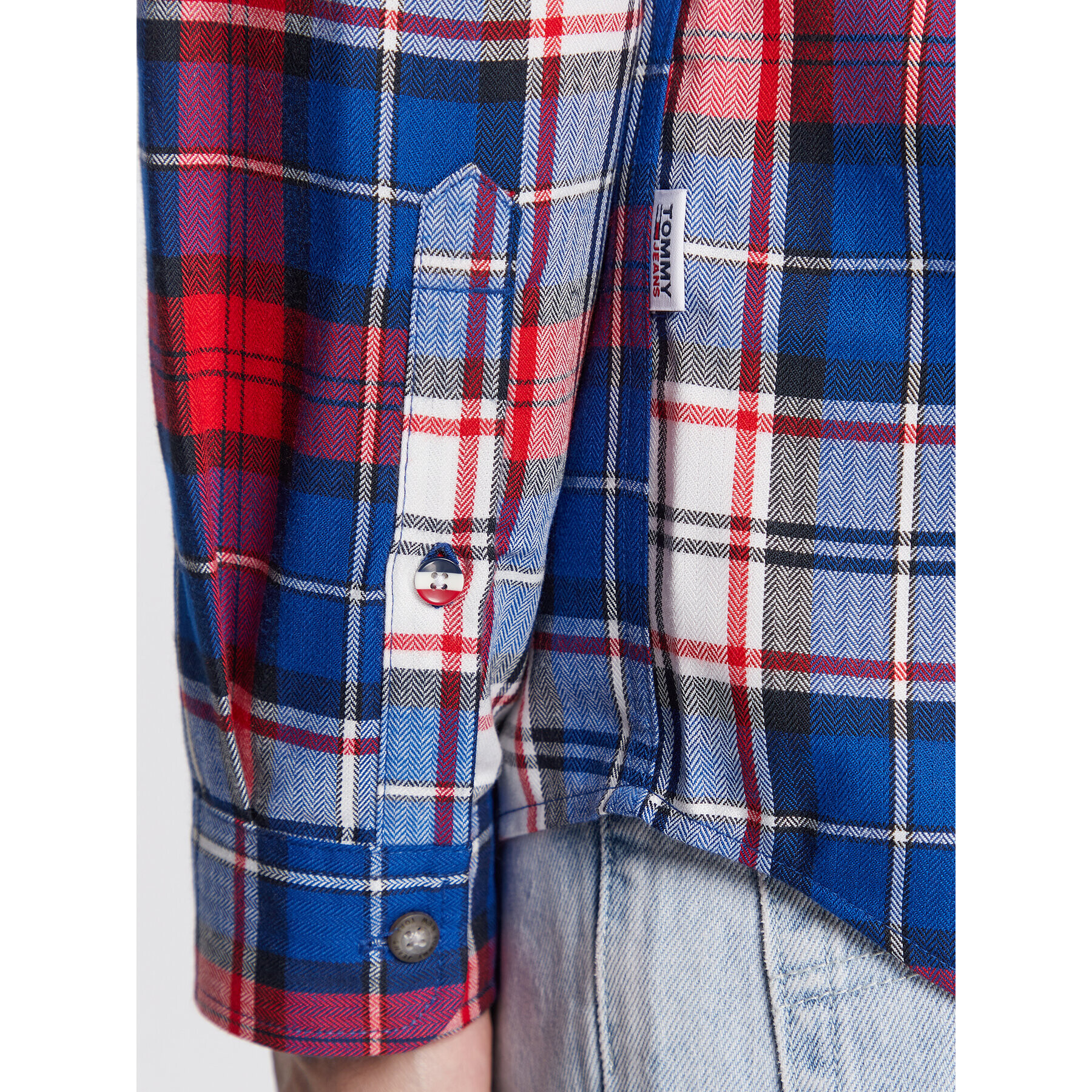 Tommy Jeans Риза Check Flannel DM0DM15114 Цветен Classic Fit - Pepit.bg