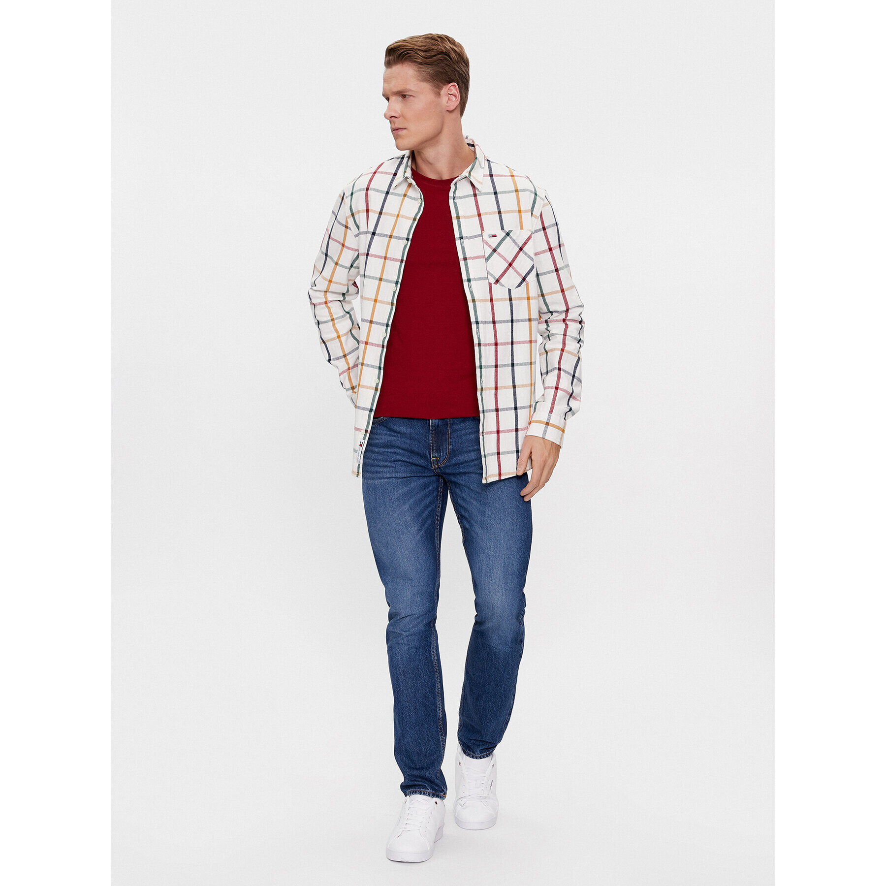 Tommy Jeans Риза Check Flannel DM0DM18334 Цветен Regular Fit - Pepit.bg