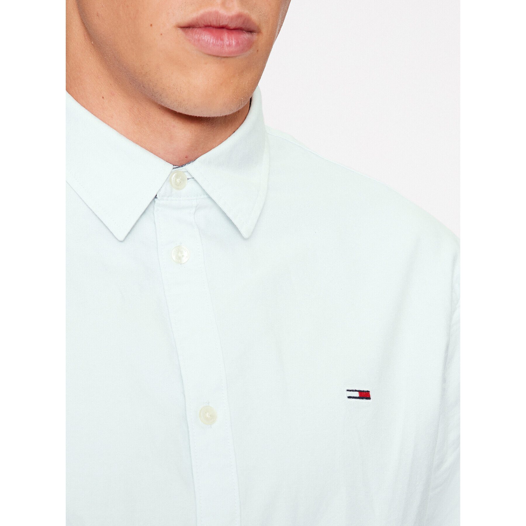 Tommy Jeans Риза Classic Oxford DM0DM15408 Зелен Classic Fit - Pepit.bg