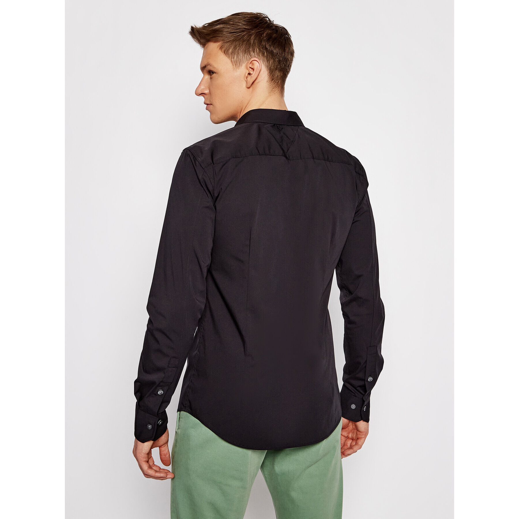Tommy Jeans Риза DM0DM04405 Черен Slim Fit - Pepit.bg