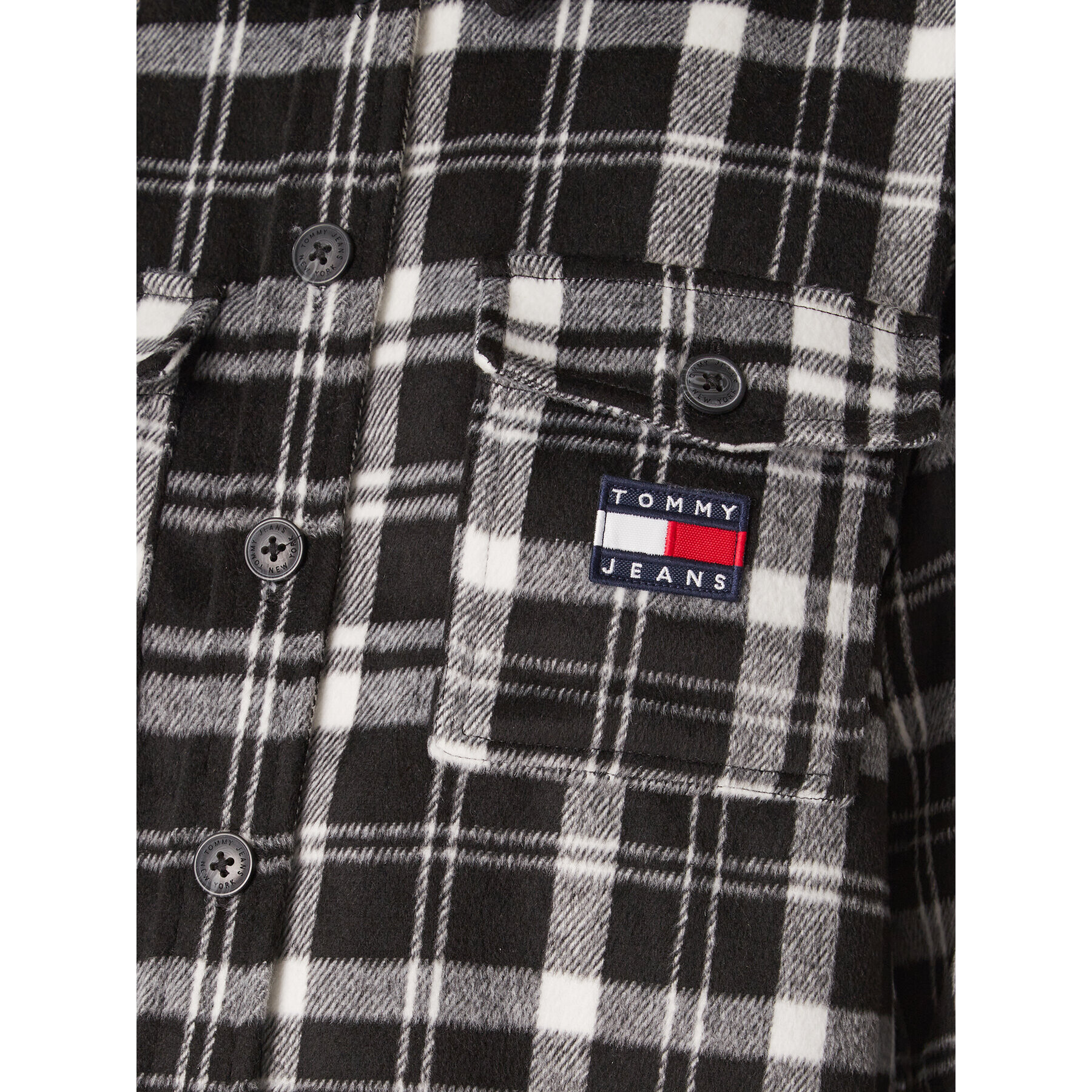Tommy Jeans Риза DW0DW15035 Черен Relaxed Fit - Pepit.bg