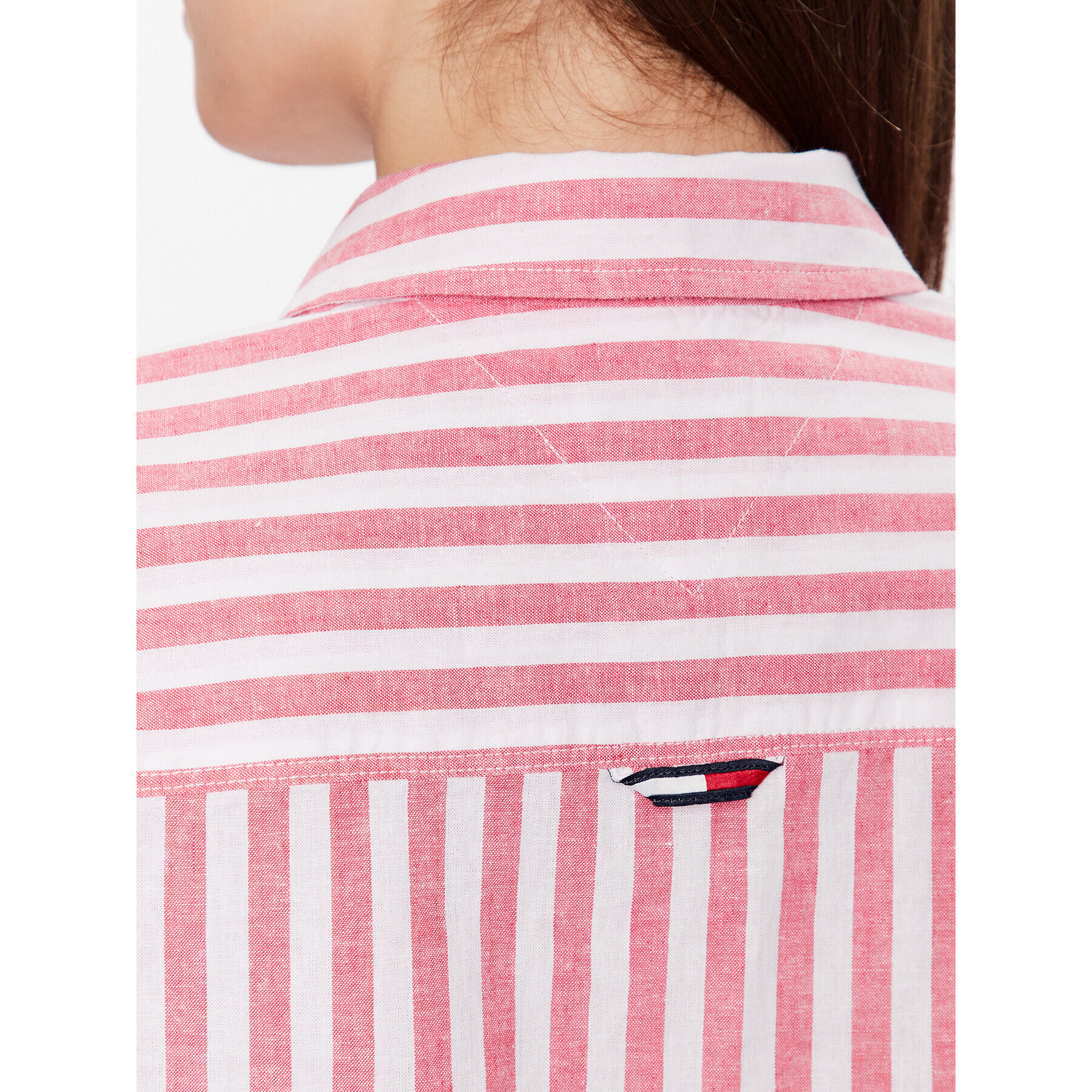 Tommy Jeans Риза DW0DW15578 Розов Relaxed Fit - Pepit.bg