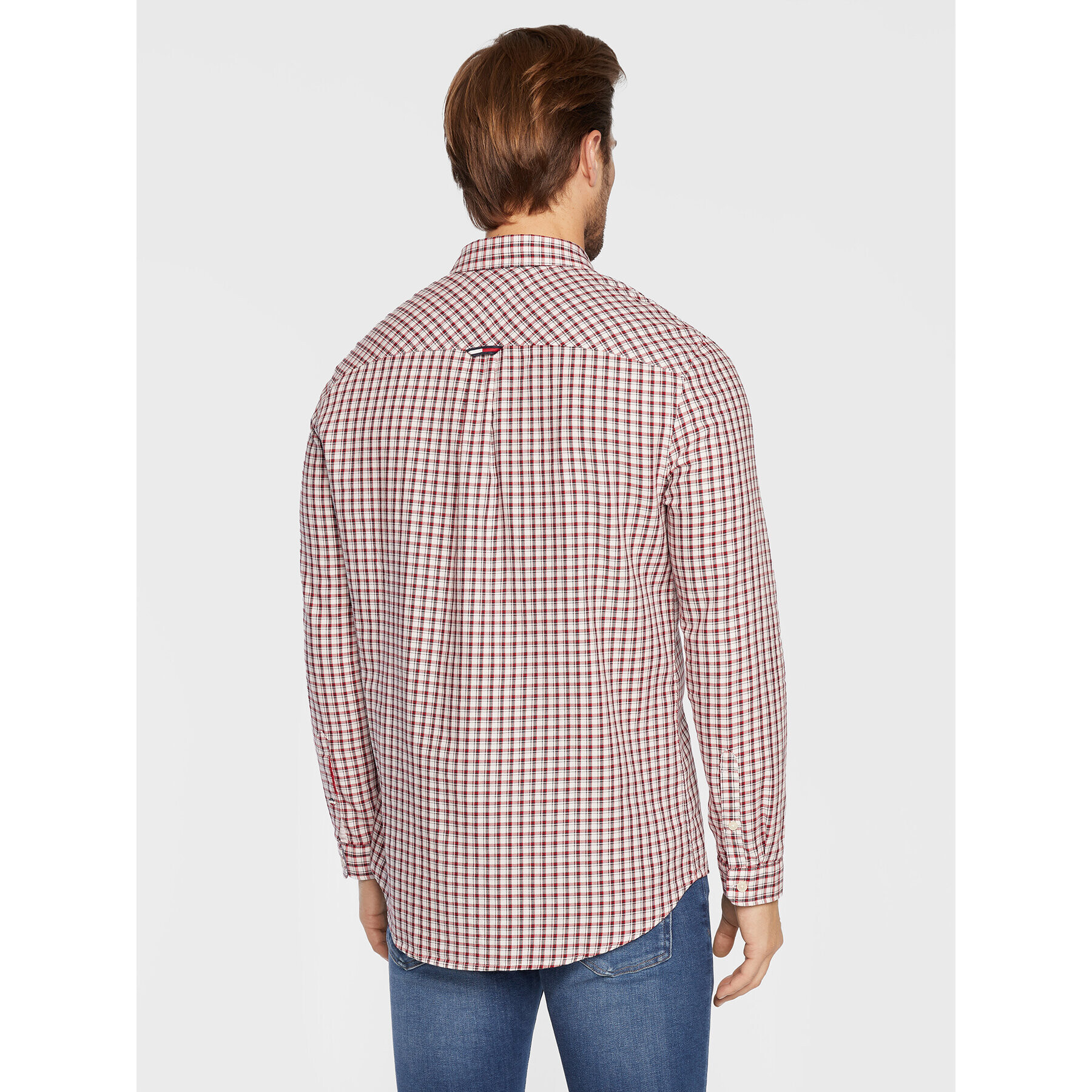 Tommy Jeans Риза Essential DM0DM15112 Бял Regular Fit - Pepit.bg