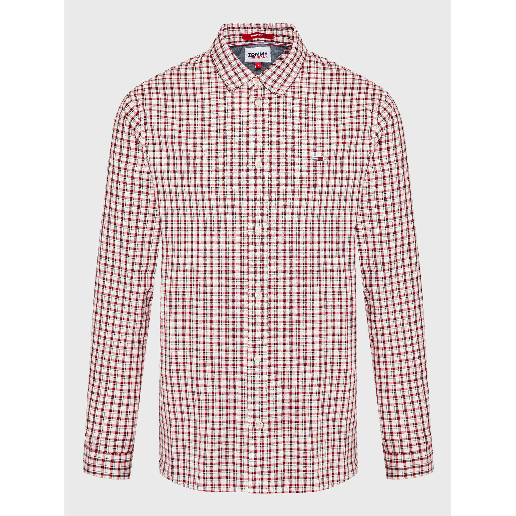Tommy Jeans Риза Essential DM0DM15112 Бял Regular Fit - Pepit.bg