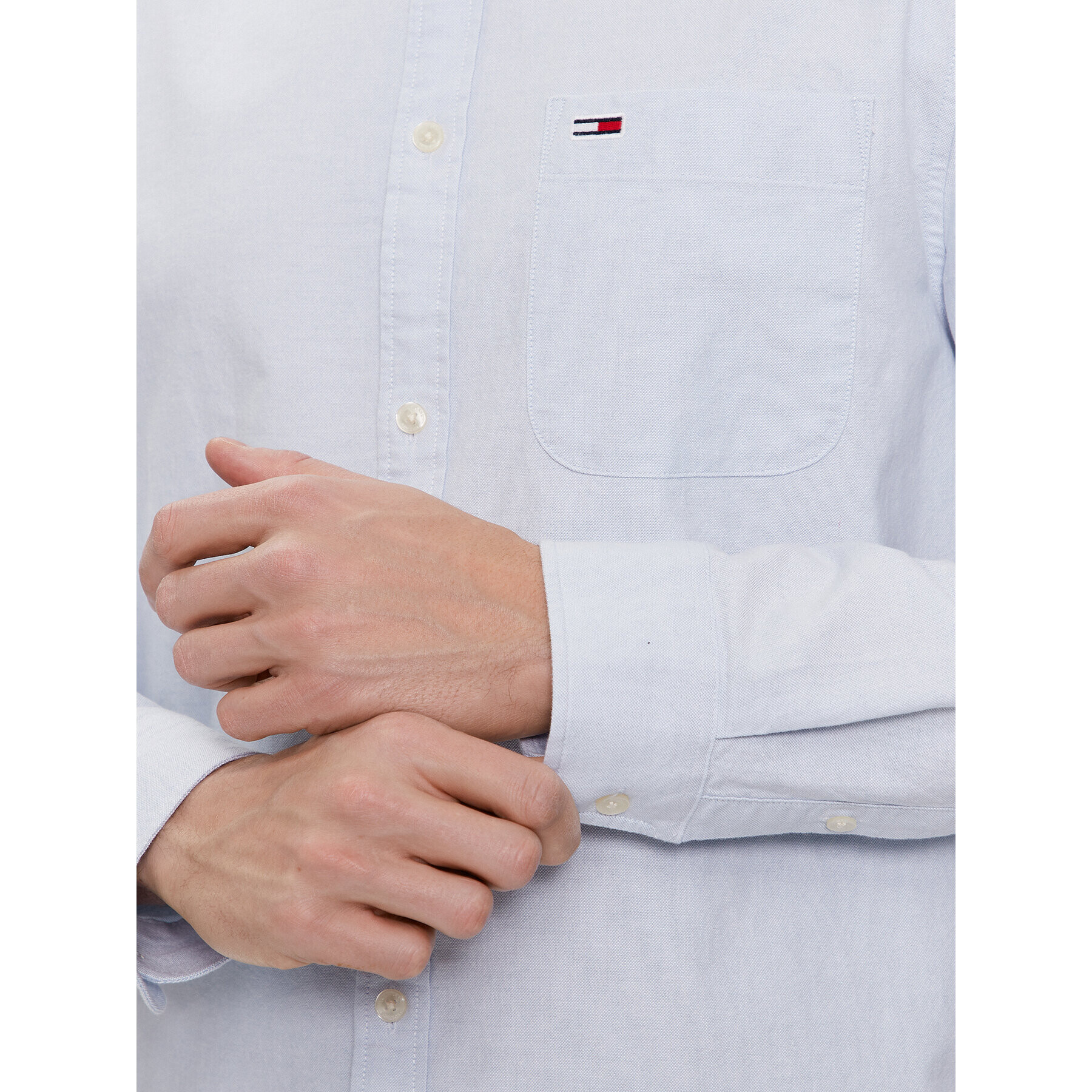 Tommy Jeans Риза Oxford DM0DM18335 Син Regular Fit - Pepit.bg