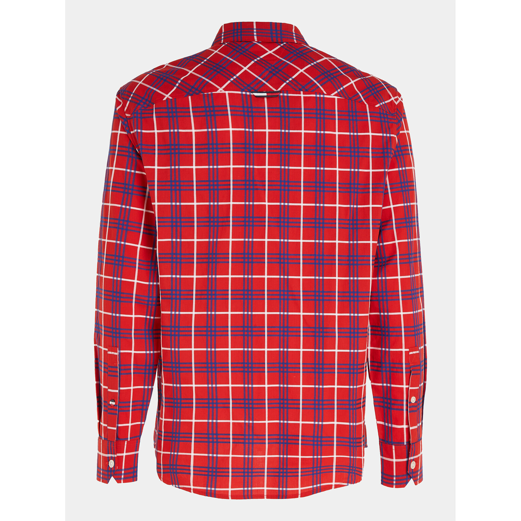Tommy Jeans Риза Small Check DM0DM16608 Червен Regular Fit - Pepit.bg