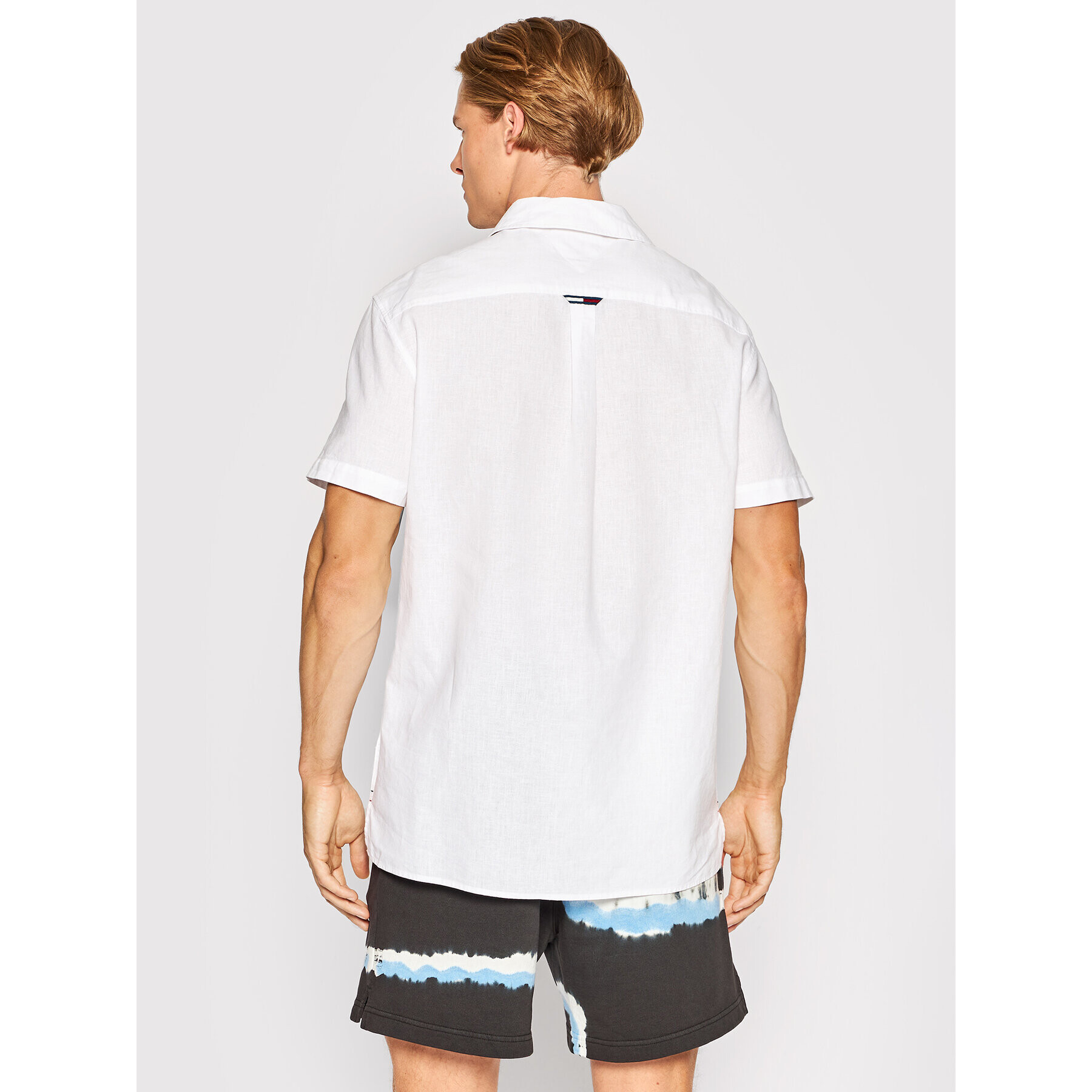 Tommy Jeans Риза Spring Linen Camp DM0DM12976 Бял Regular Fit - Pepit.bg