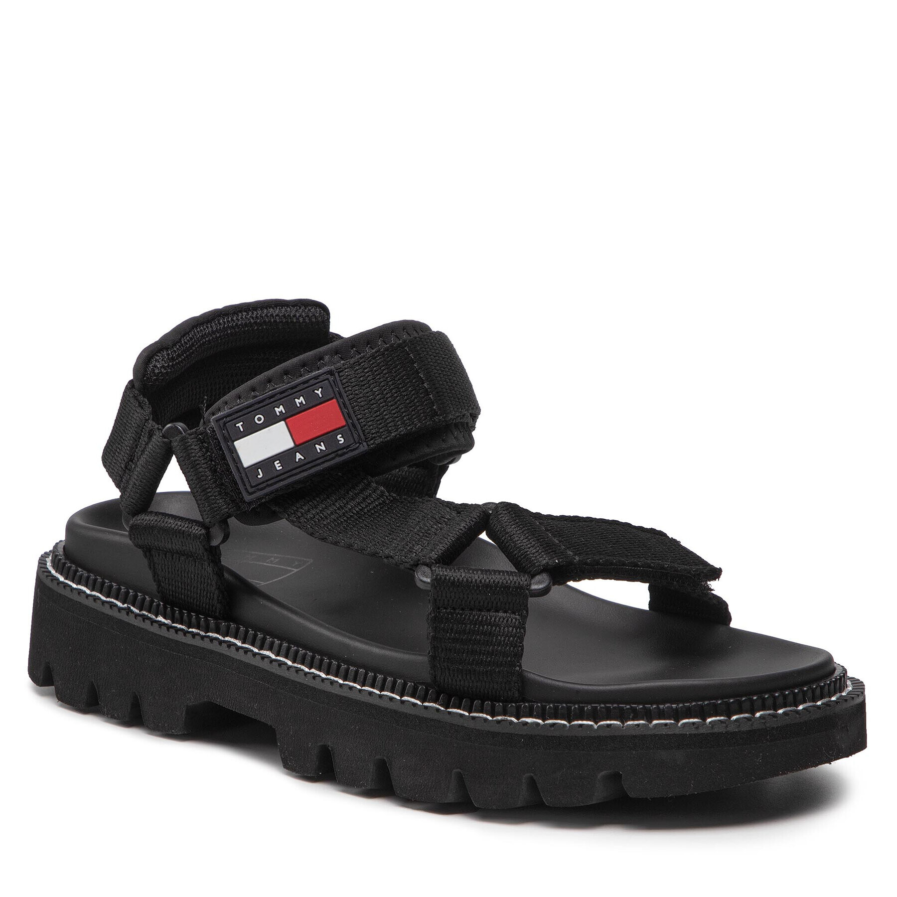Tommy Jeans Сандали Chunky Sandal EN0EN01836 Черен - Pepit.bg