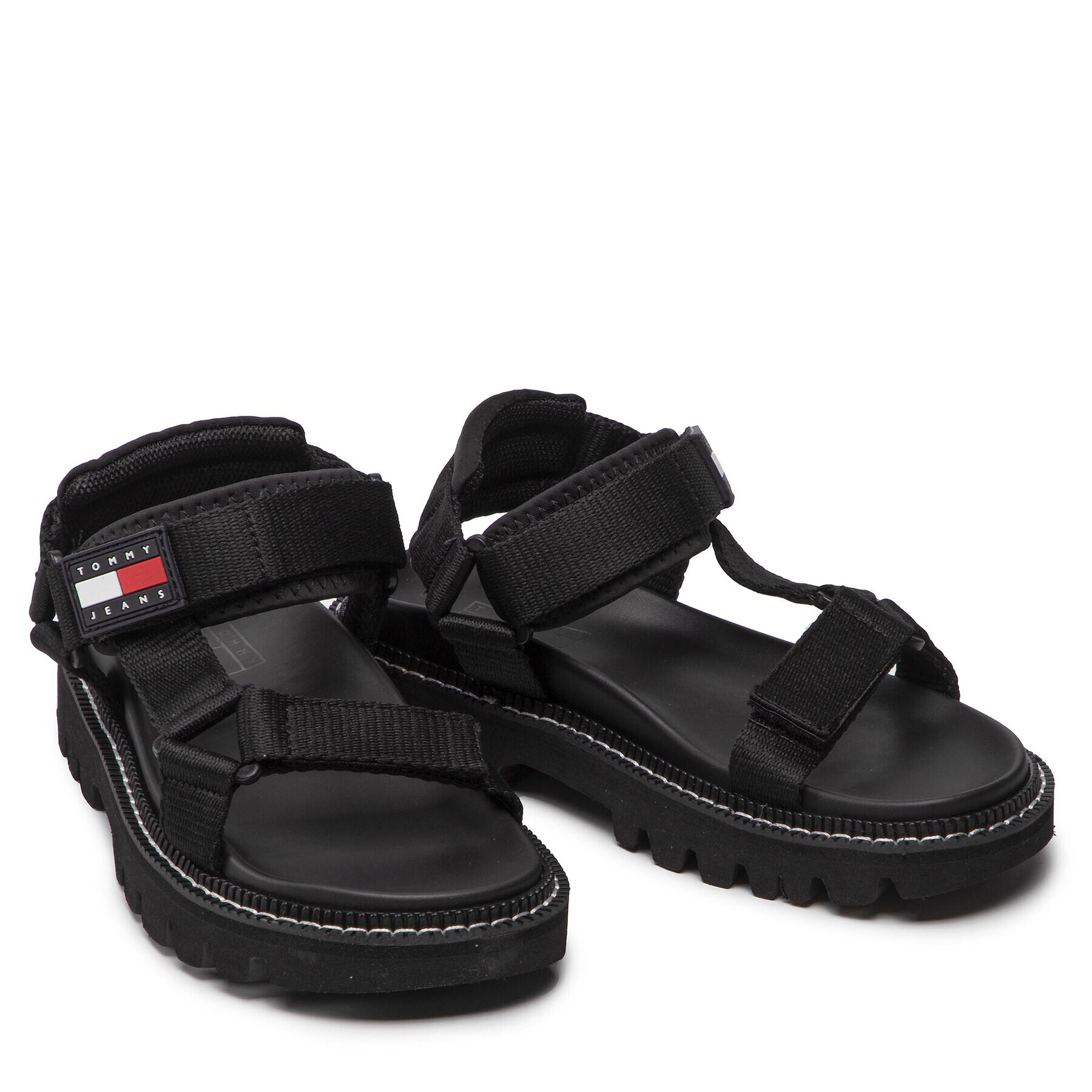 Tommy Jeans Сандали Chunky Sandal EN0EN01836 Черен - Pepit.bg