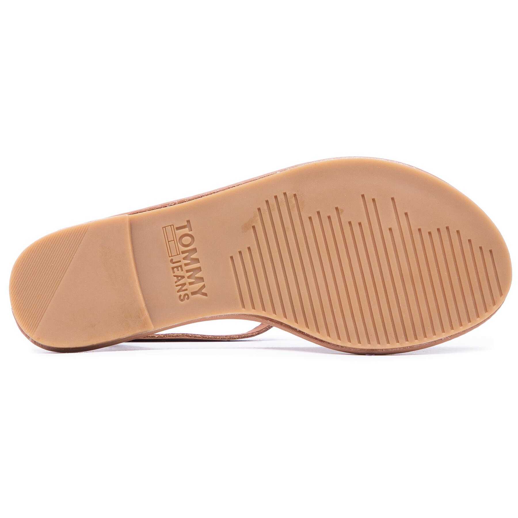 Tommy Jeans Сандали Essential Toe Post Flat Sandal EN0EN01316 Кафяв - Pepit.bg