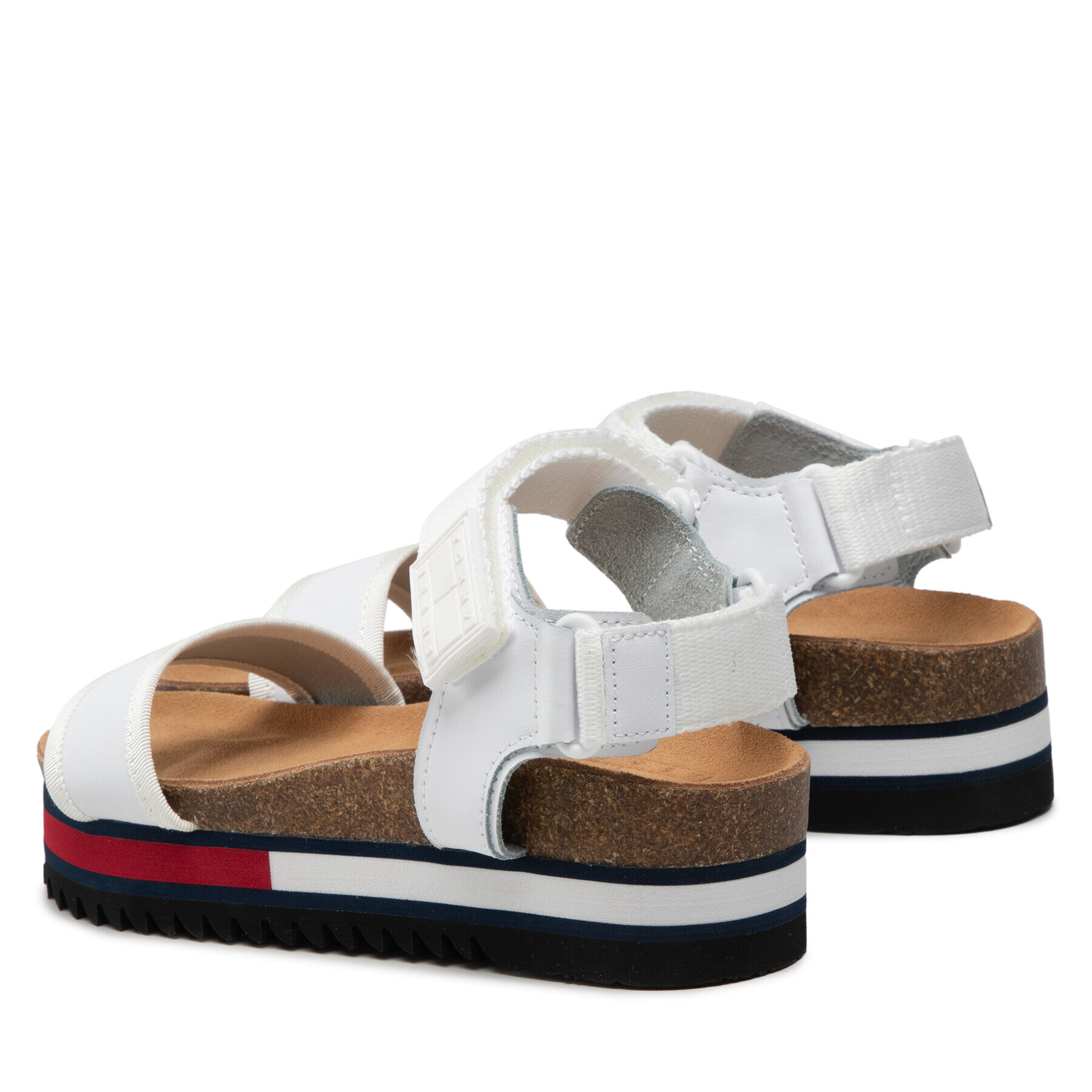 Tommy Jeans Сандали Flag Outsole Sandal EN0EN01806 Бял - Pepit.bg