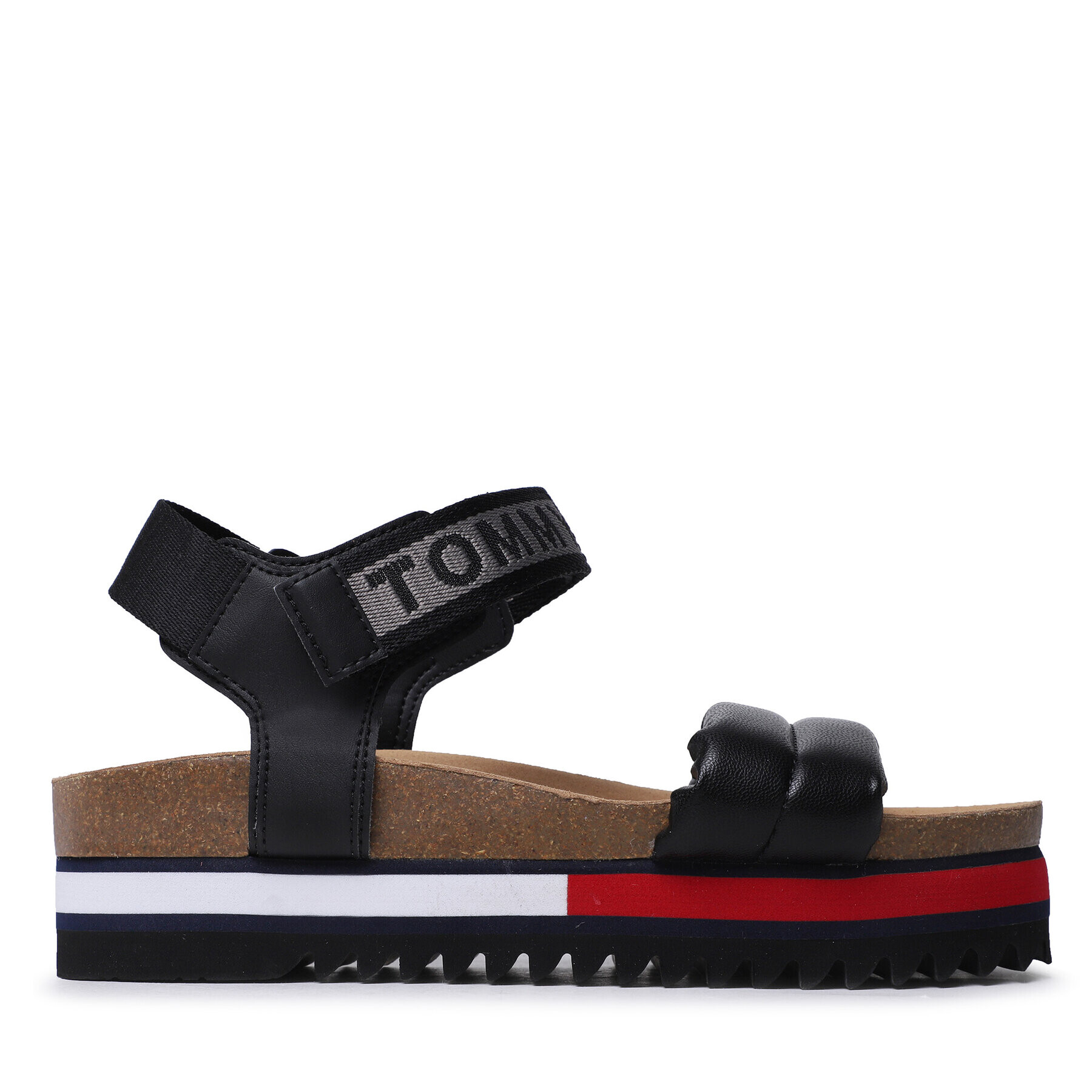 Tommy Jeans Сандали Flag Outsole Sandal EN0EN02122 Черен - Pepit.bg