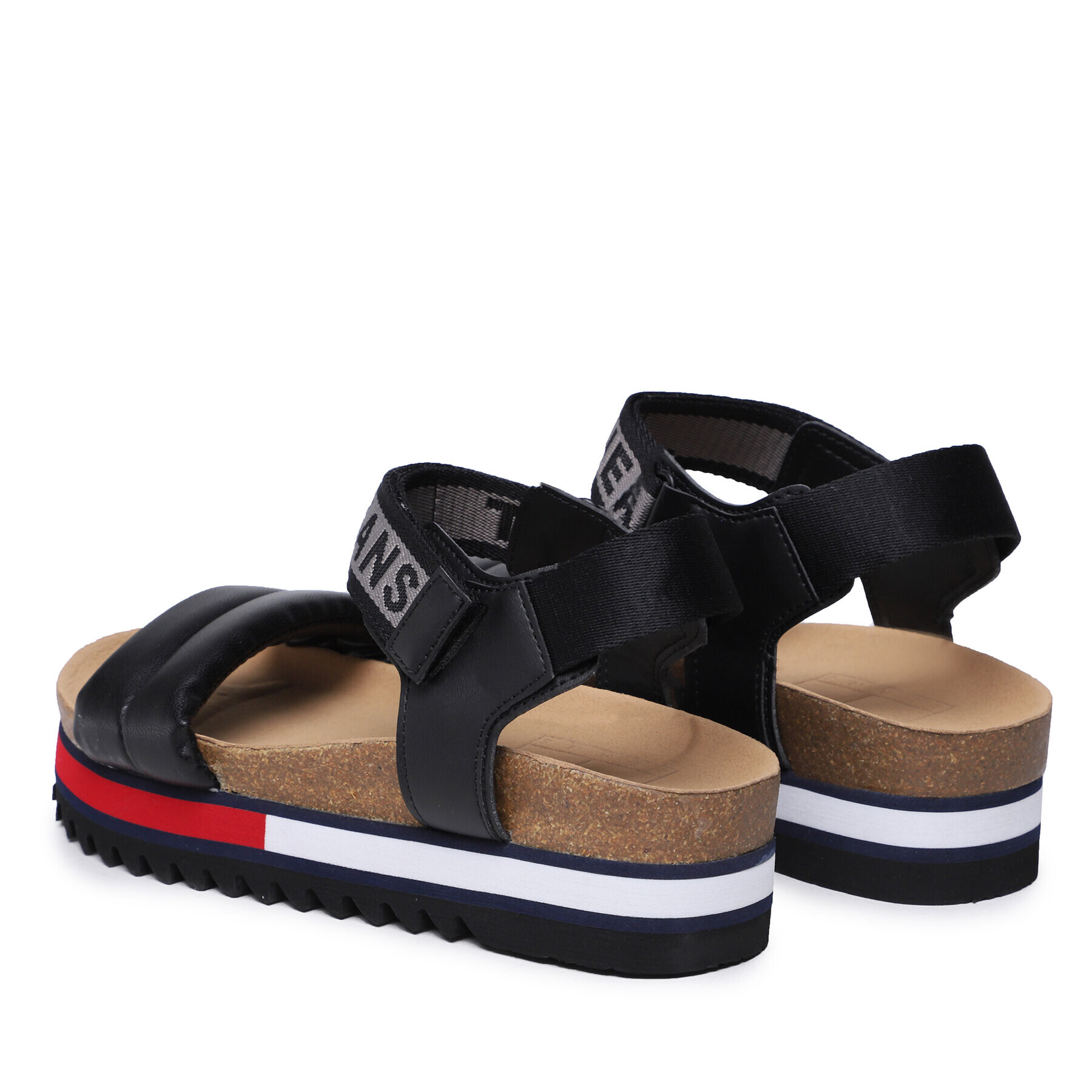 Tommy Jeans Сандали Flag Outsole Sandal EN0EN02122 Черен - Pepit.bg