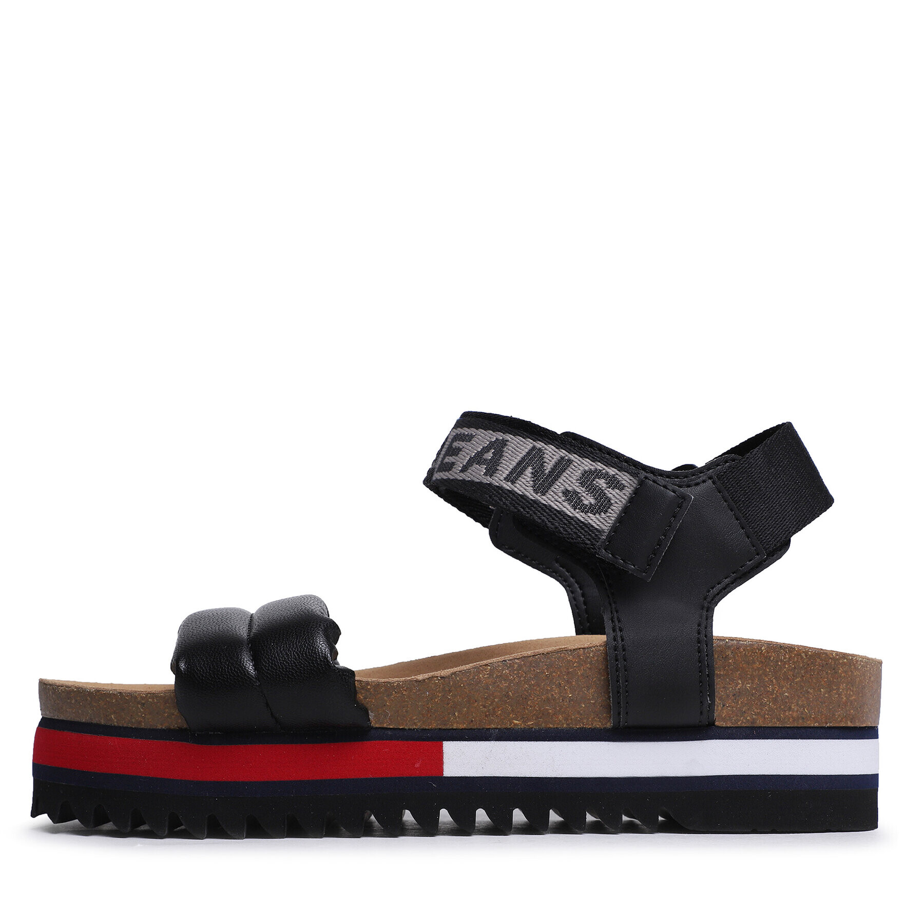 Tommy Jeans Сандали Flag Outsole Sandal EN0EN02122 Черен - Pepit.bg