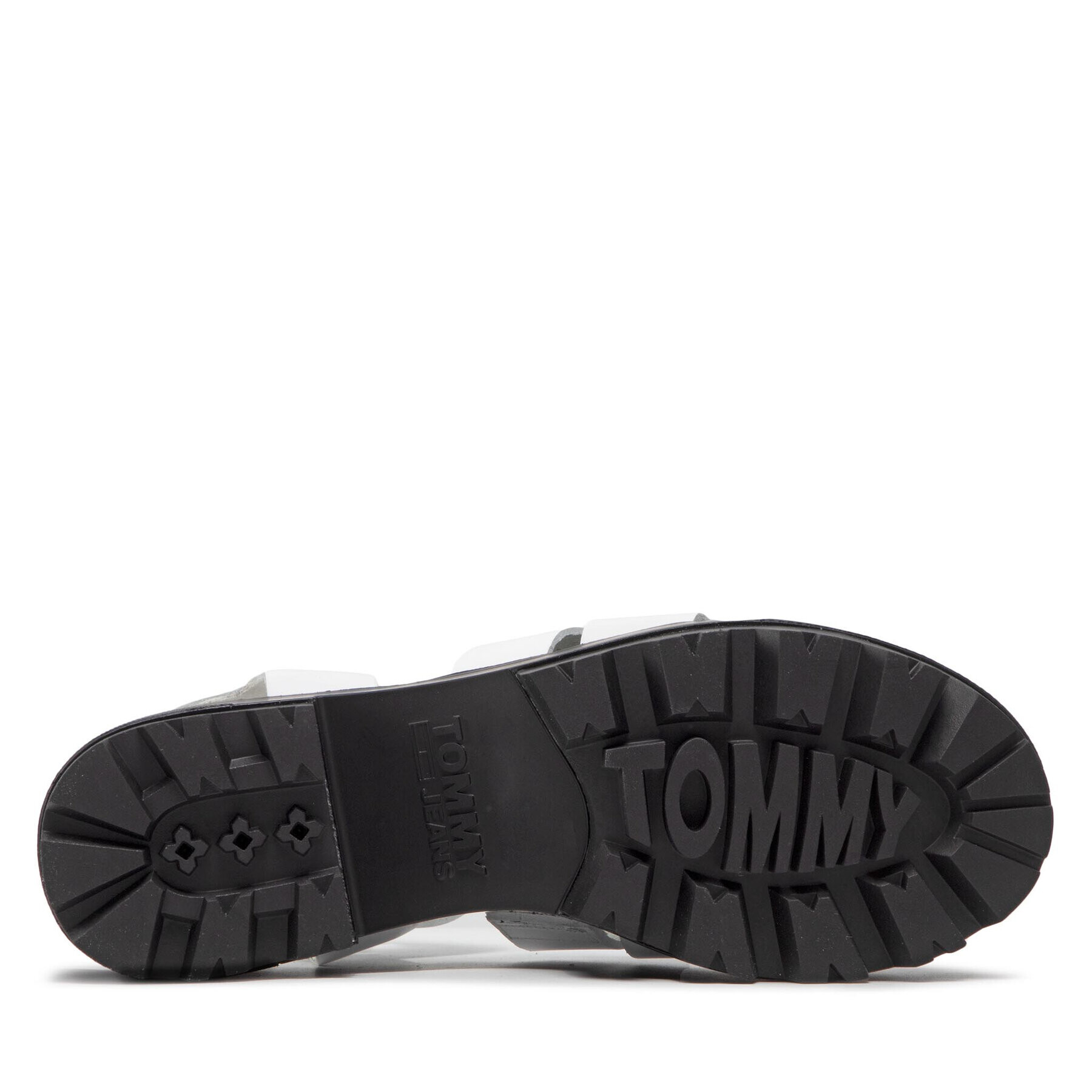 Tommy Jeans Сандали Heeled leather Sandal EN0EN01803 Бял - Pepit.bg