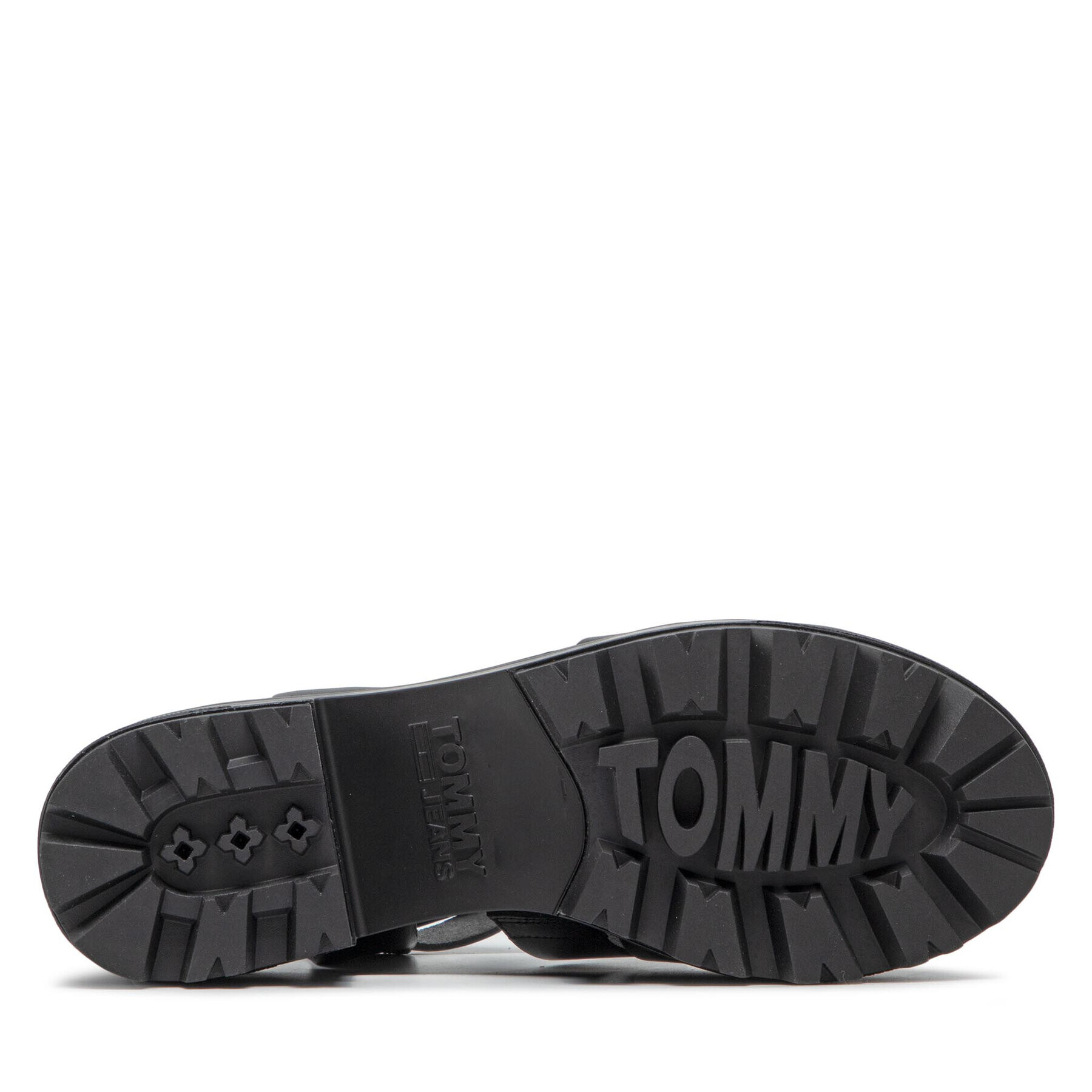 Tommy Jeans Сандали Heeled Leather Sandal EN0EN01803 Черен - Pepit.bg